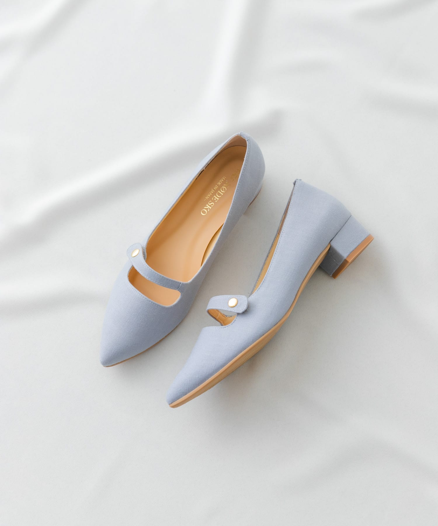 ポインテッドストラップパンプス SAX 36