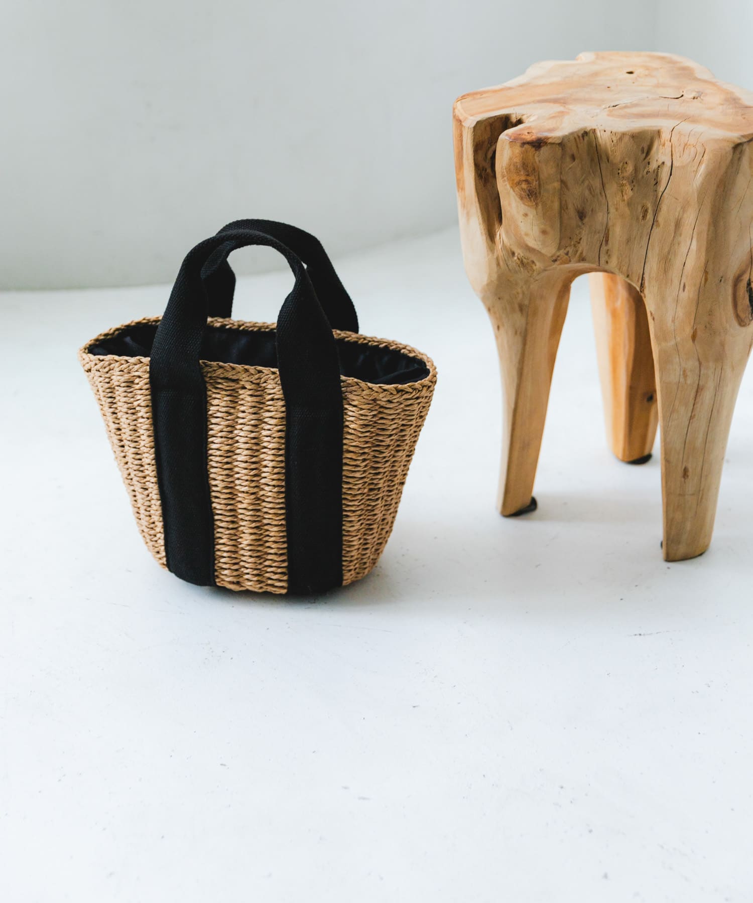 ナチュラルカゴバッグ BEIGE one