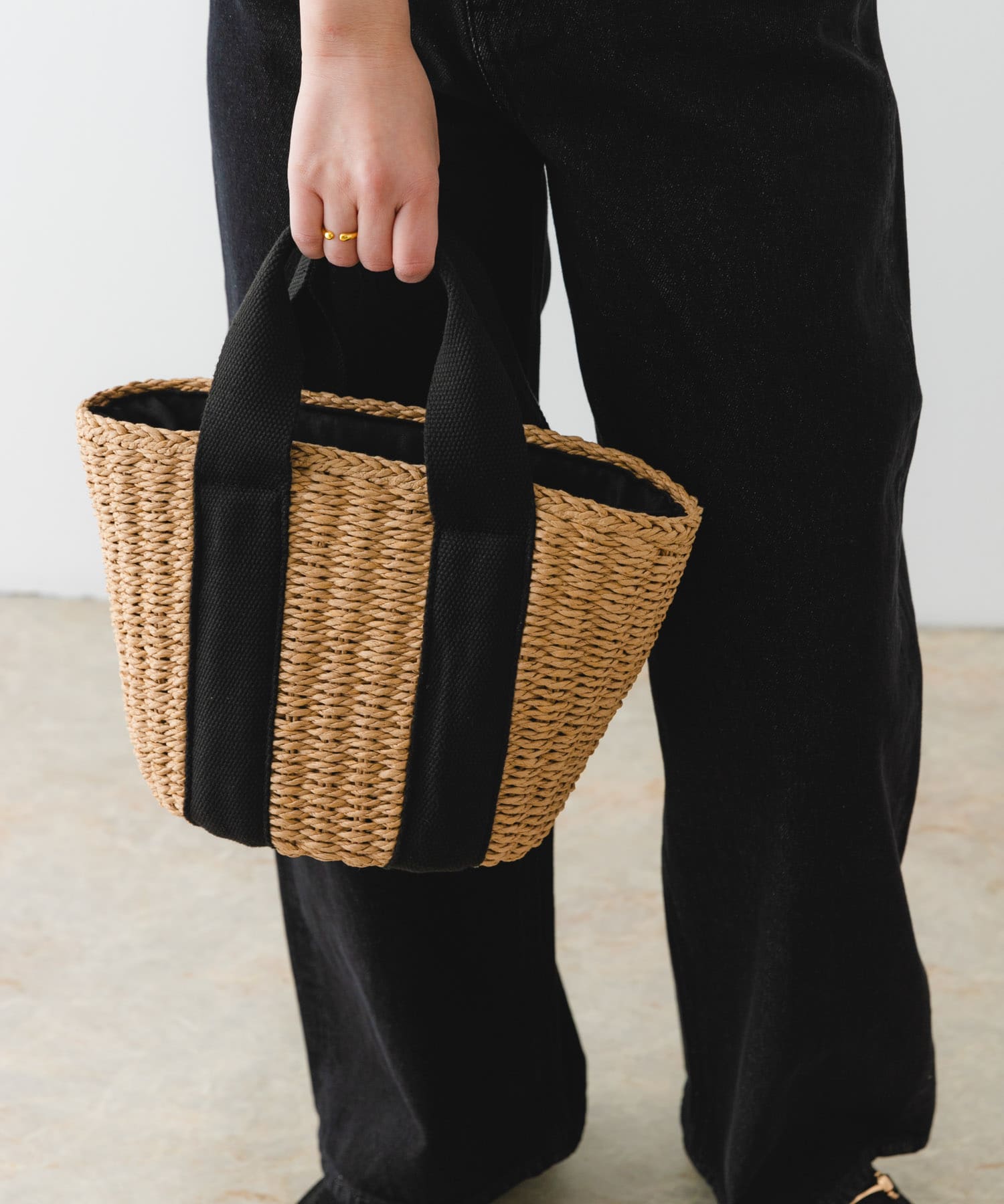 ナチュラルカゴバッグ BEIGE one