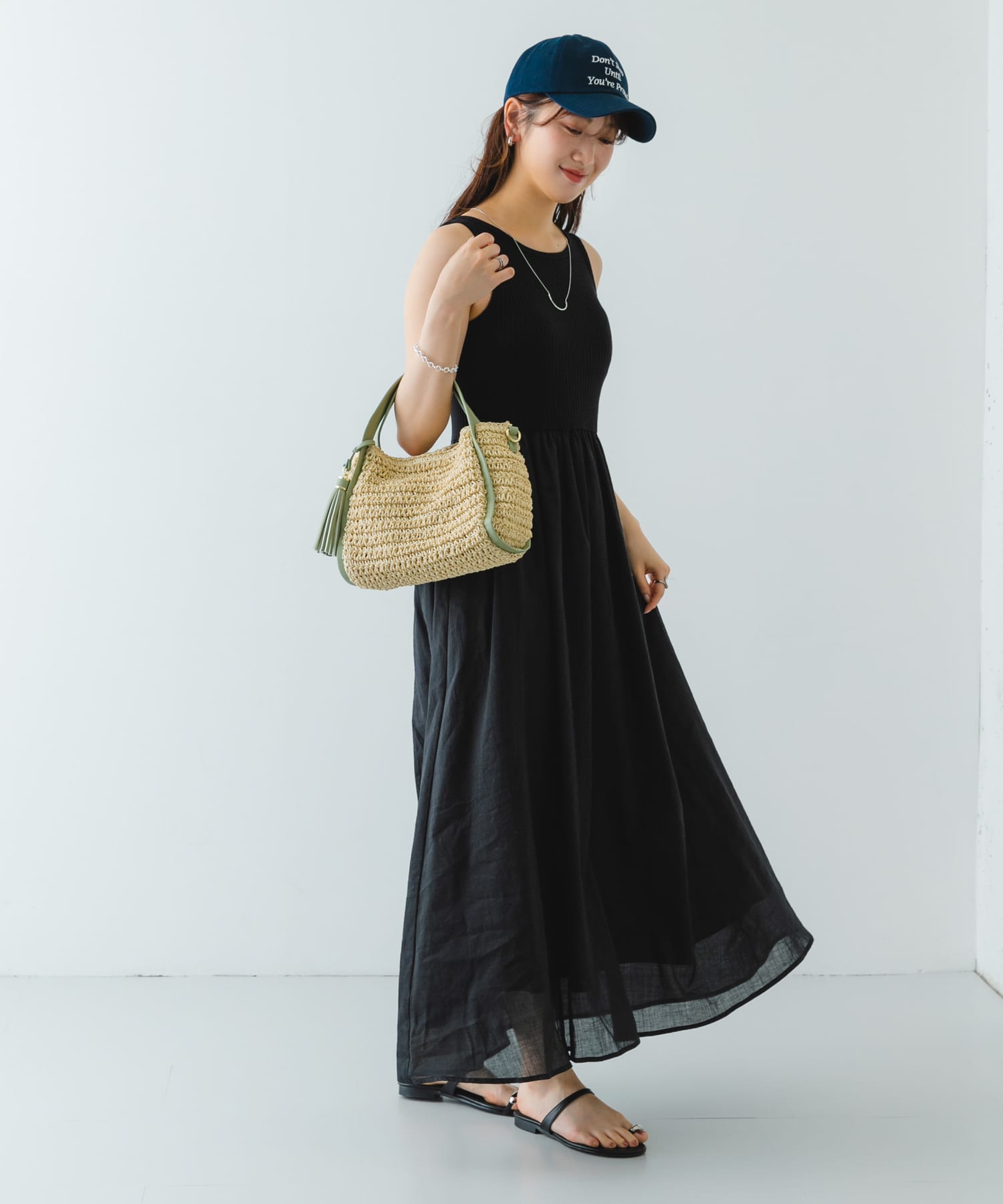 タッセル付ペーパーミニバッグ MINT one