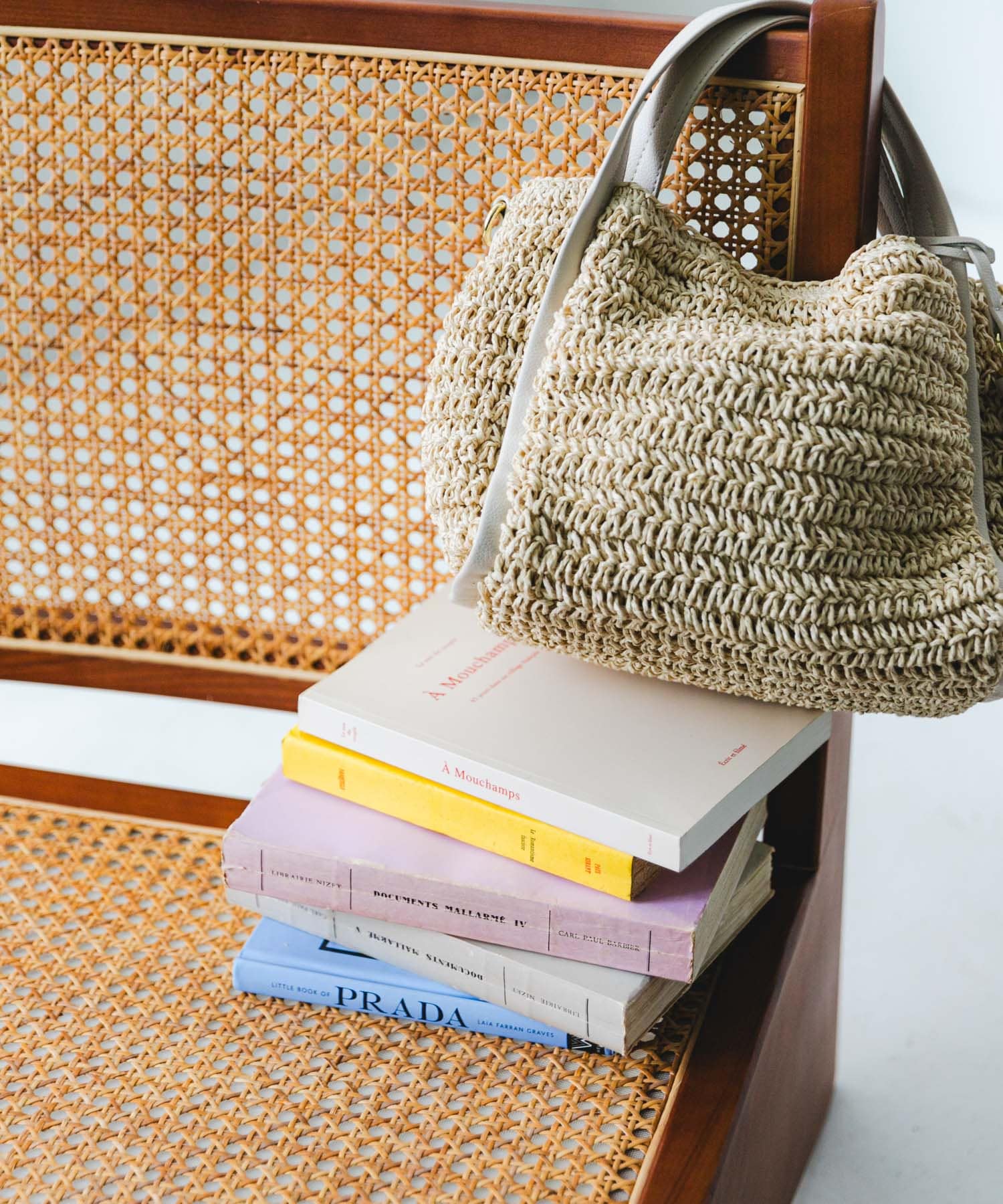 タッセル付ペーパーミニバッグ OFF WHITE one