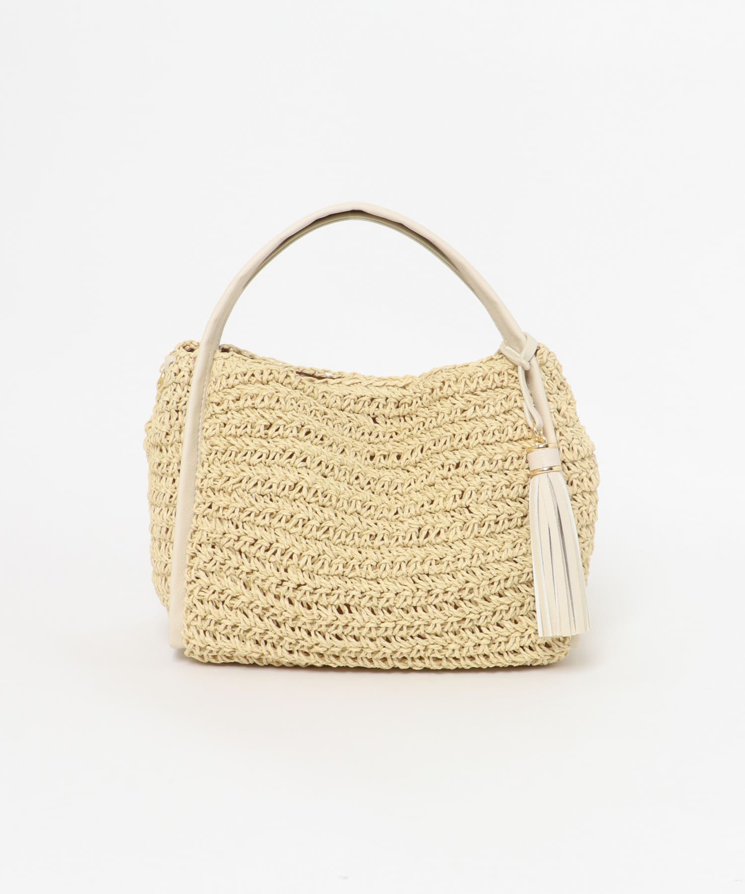 タッセル付ペーパーミニバッグ OFF WHITE one