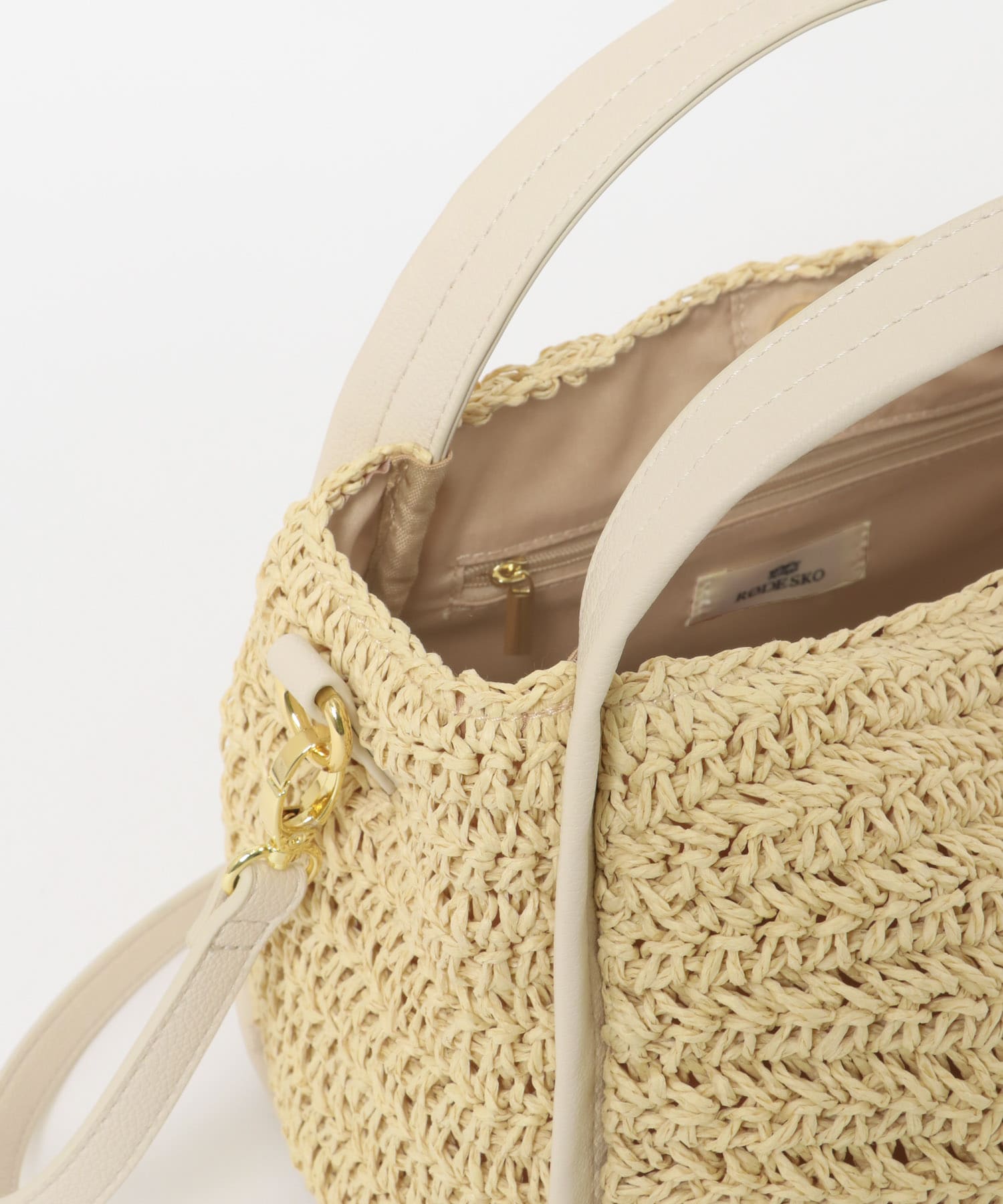 タッセル付ペーパーミニバッグ OFF WHITE one