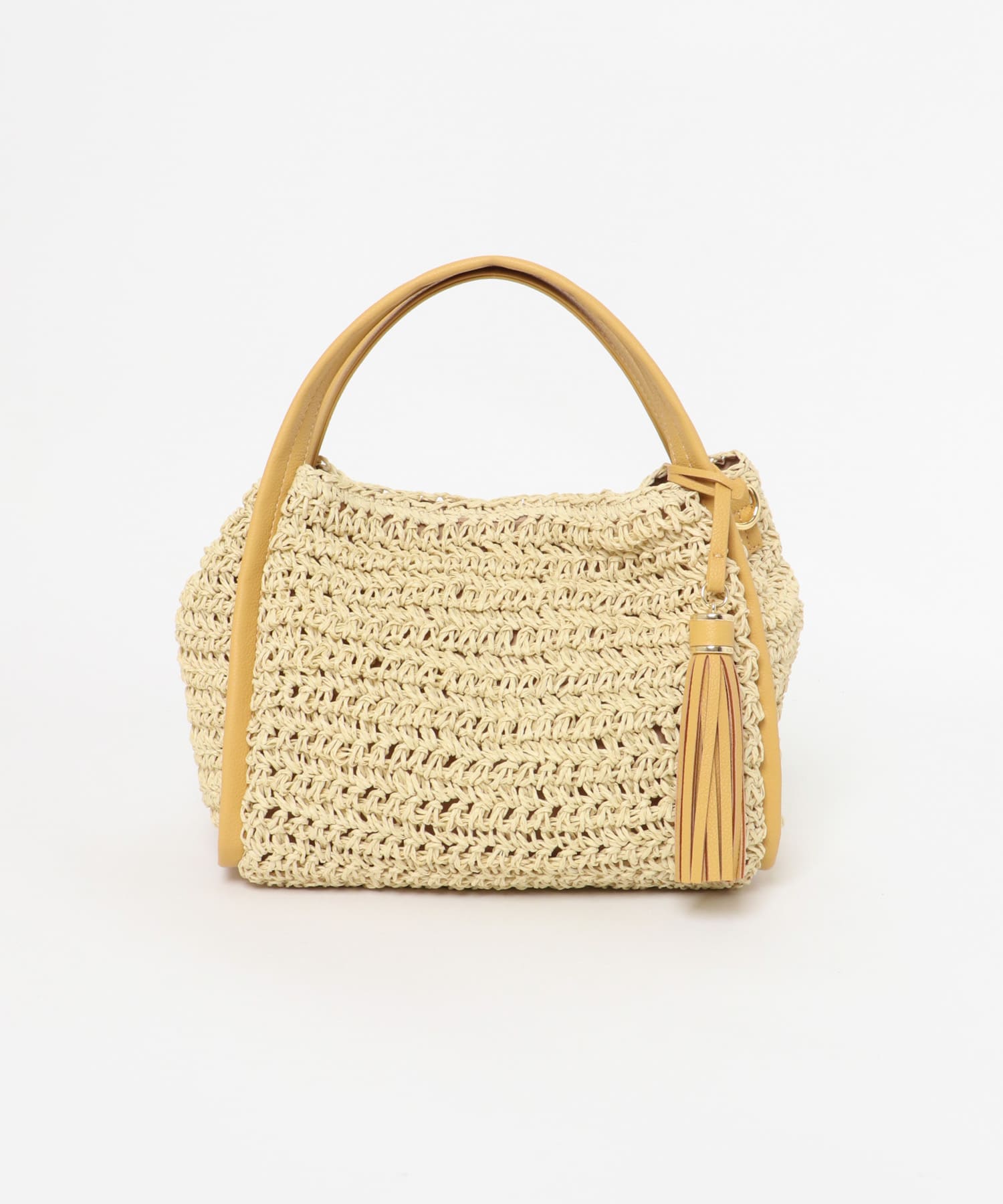 タッセル付ペーパーミニバッグ CAMEL one