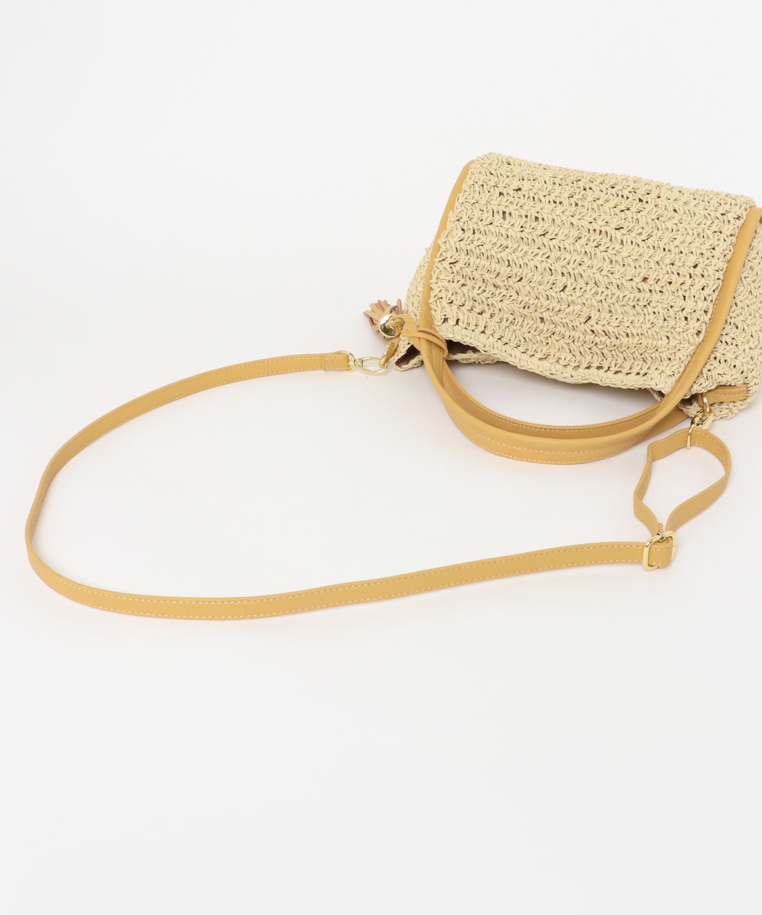 タッセル付ペーパーミニバッグ CAMEL one