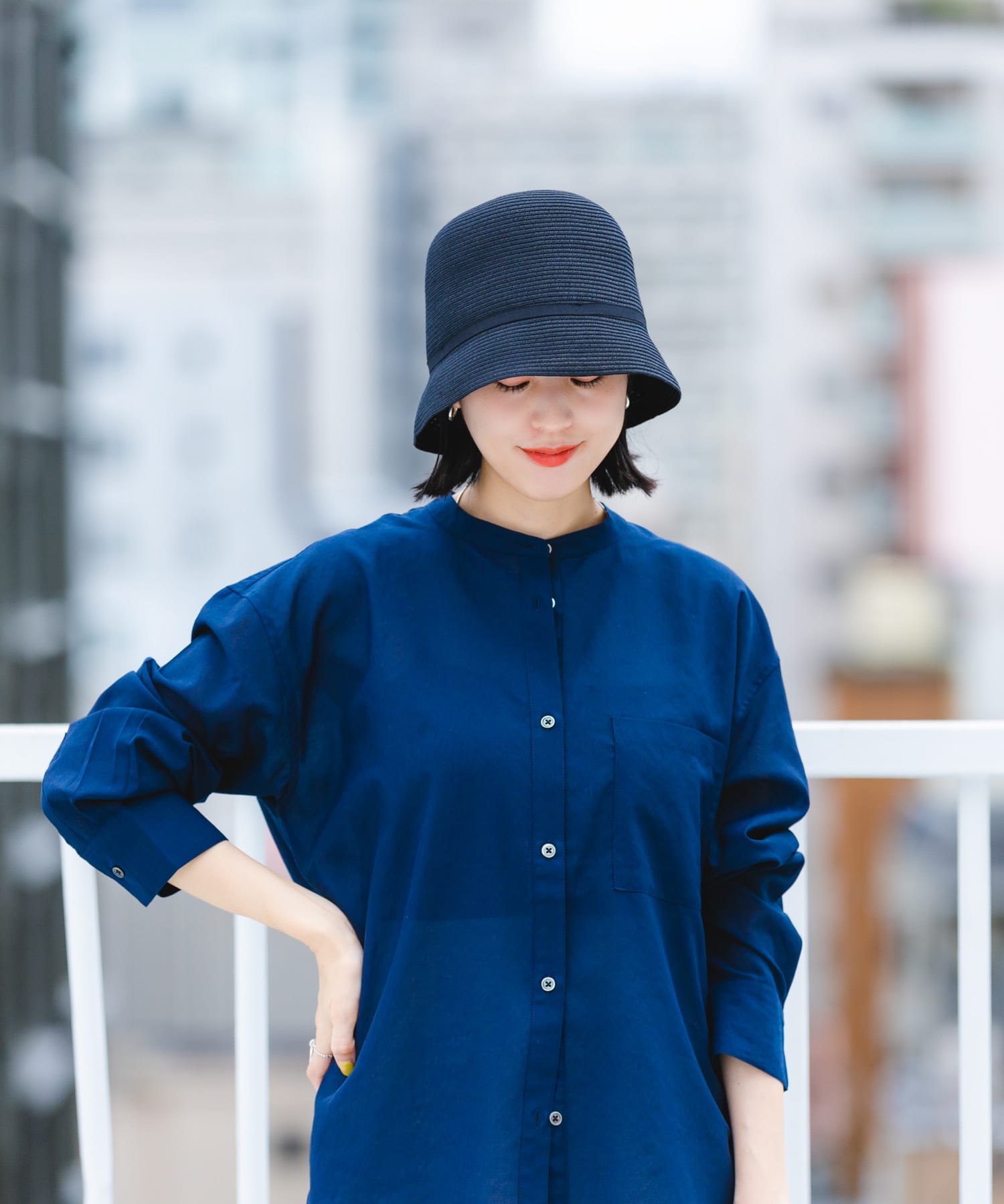 洗えるたためるベルハット BLACK one