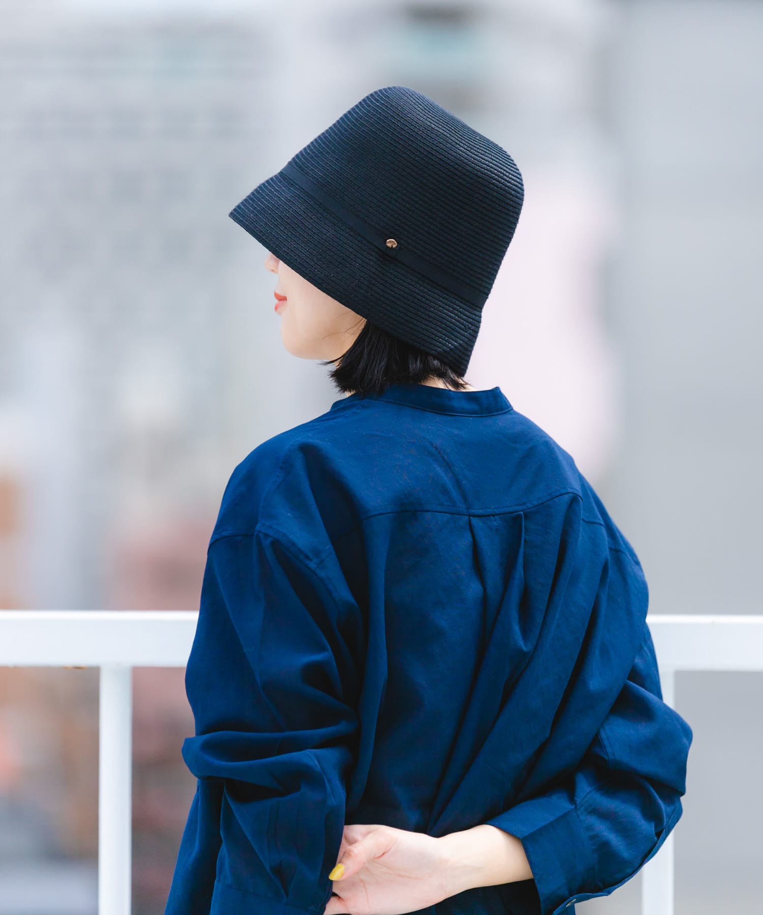 洗えるたためるベルハット BLACK one