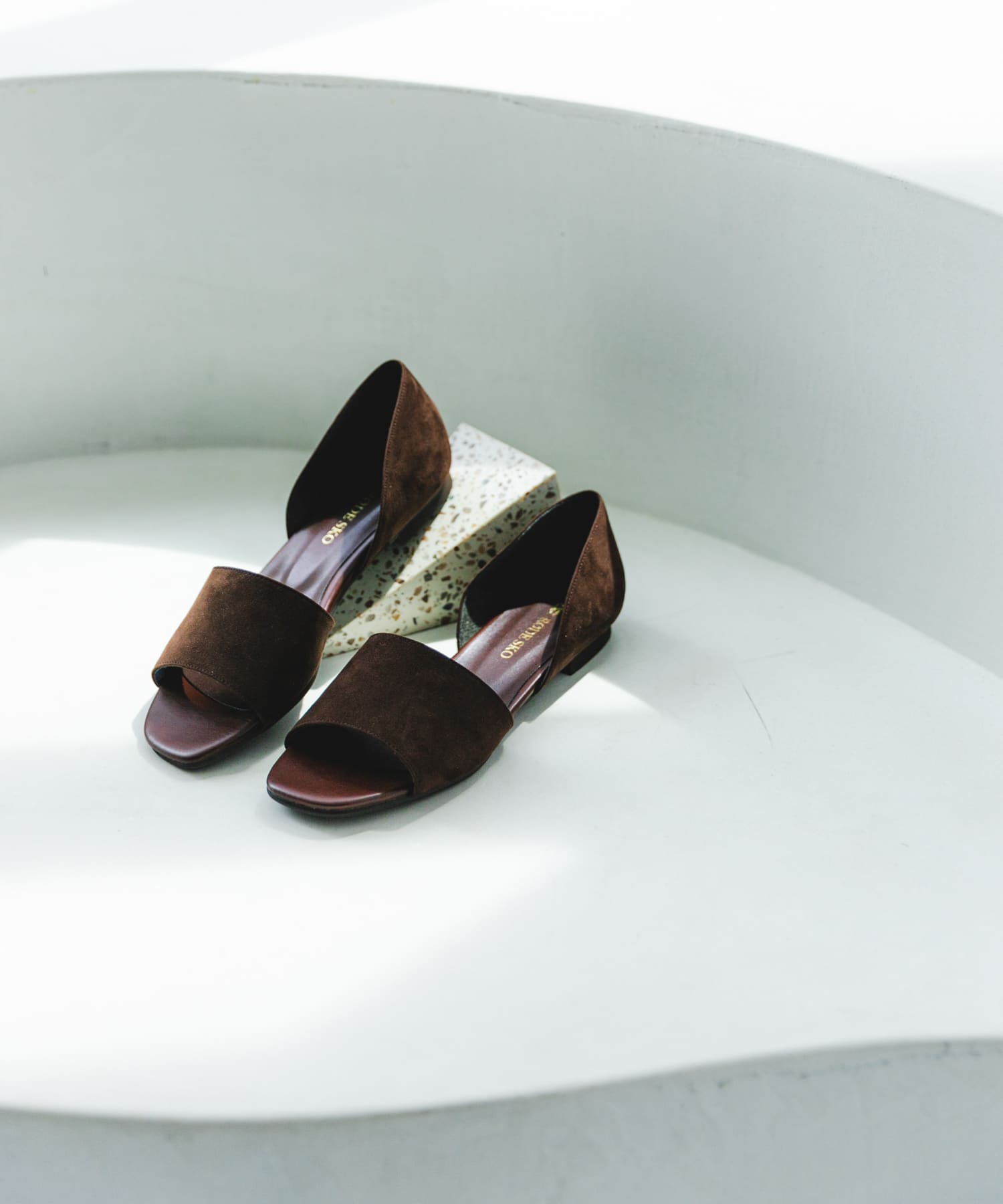 『MADE IN JAPAN』セパレートフラットサンダル BROWN 36