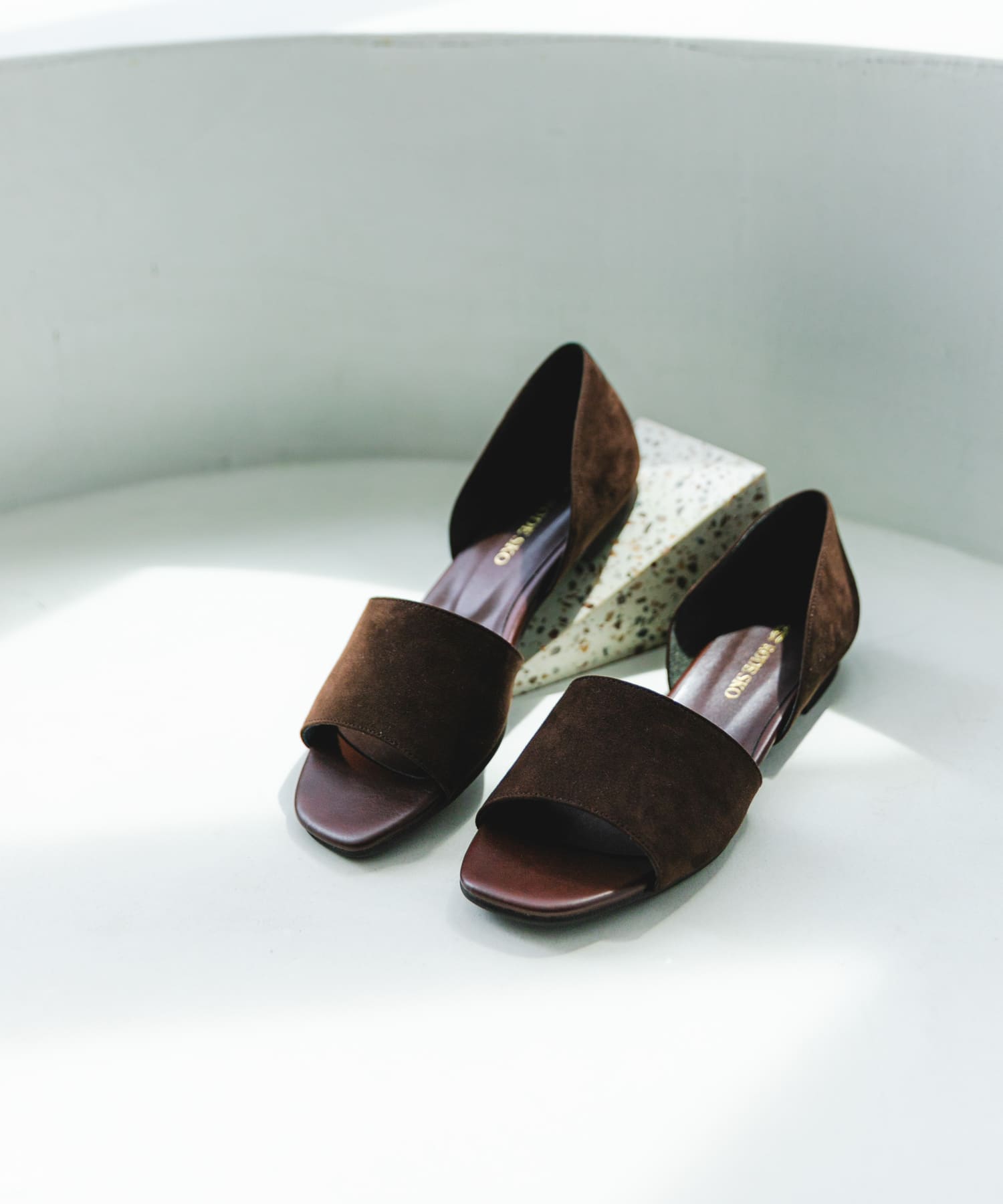 『MADE IN JAPAN』セパレートフラットサンダル BROWN 36