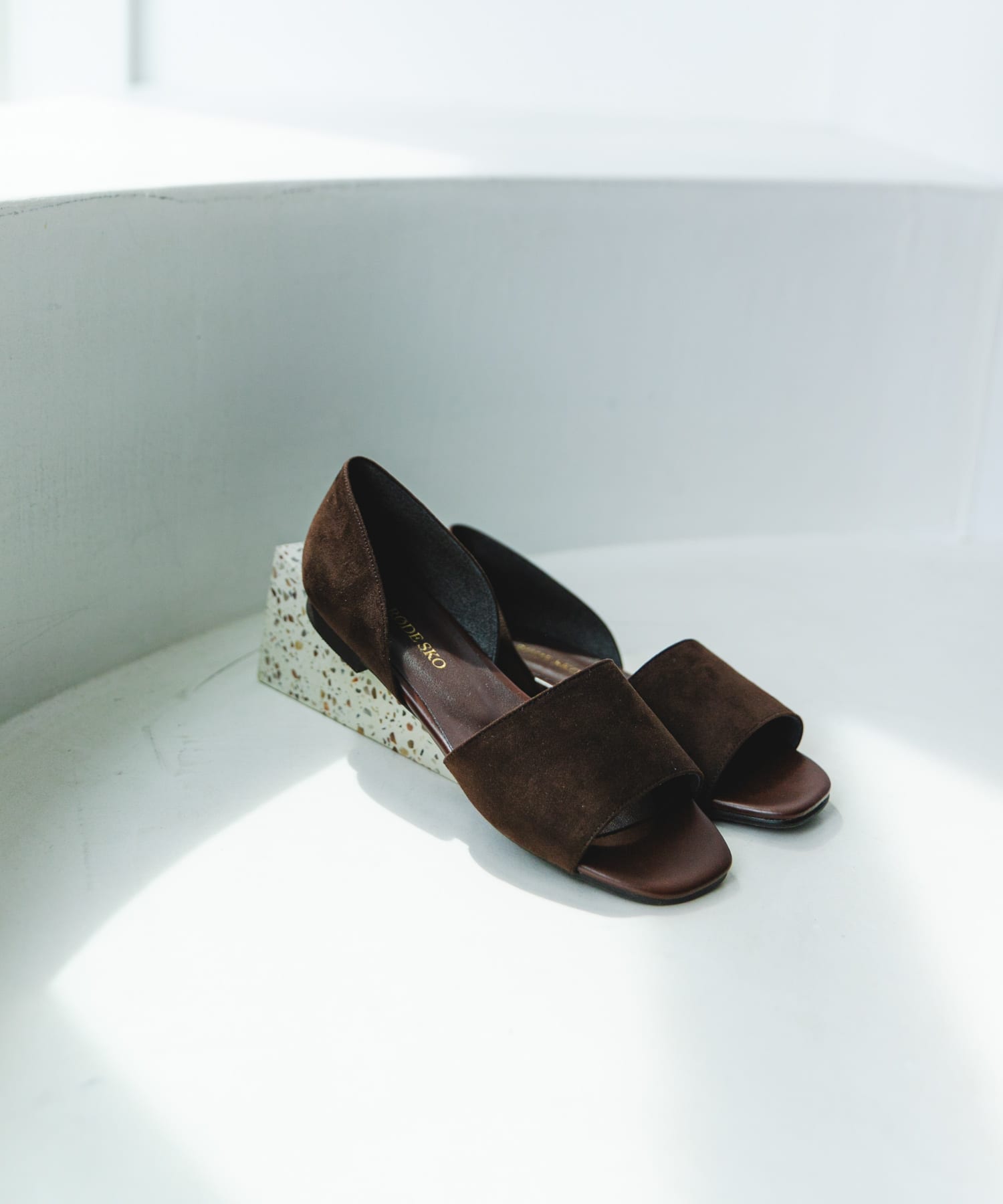 『MADE IN JAPAN』セパレートフラットサンダル BROWN 36