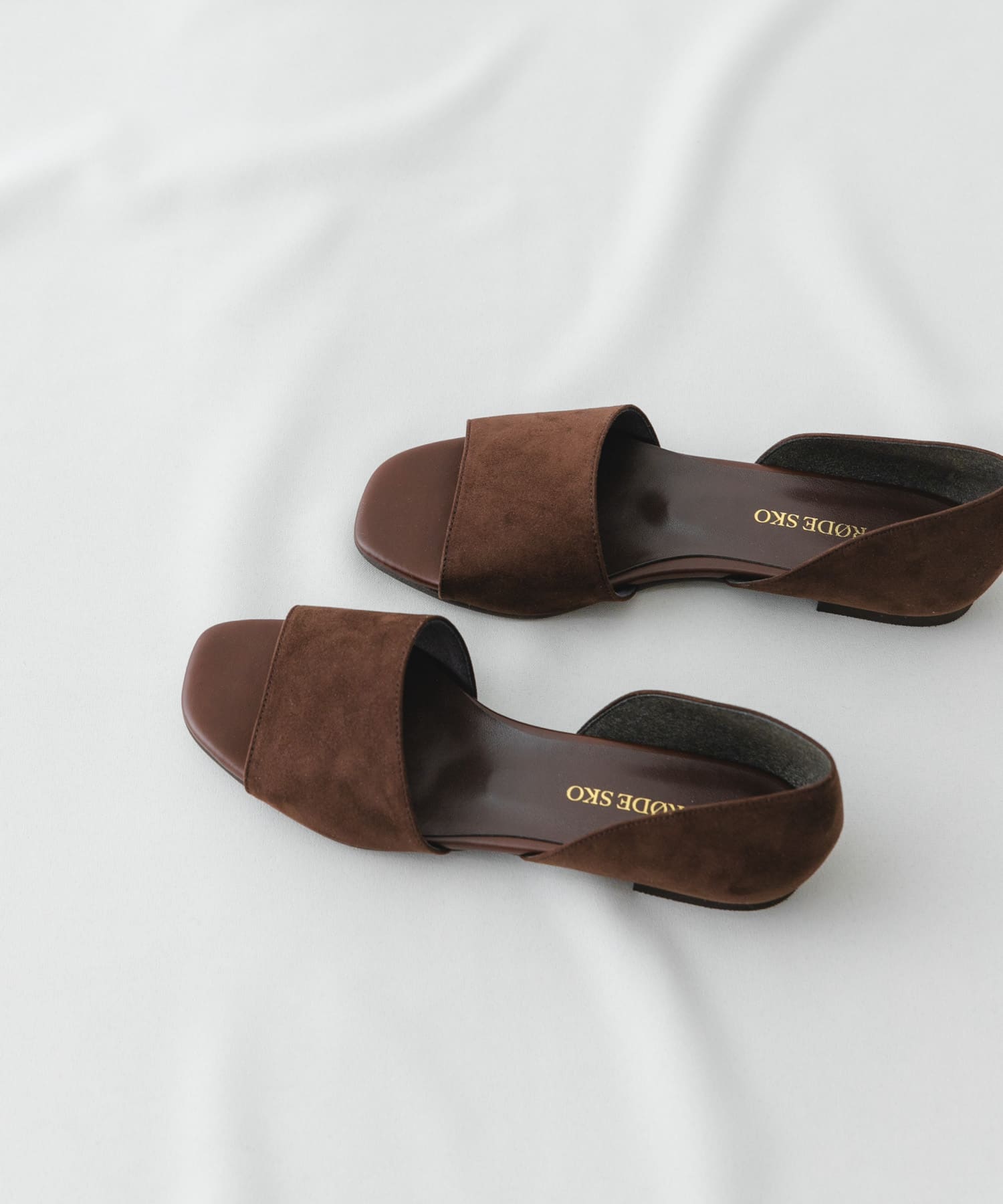 『MADE IN JAPAN』セパレートフラットサンダル BROWN 36