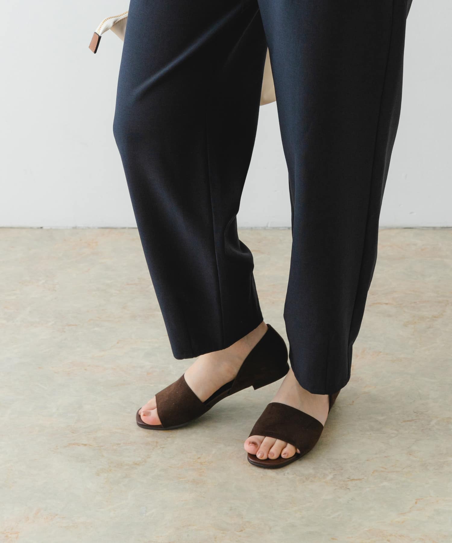 『MADE IN JAPAN』セパレートフラットサンダル BROWN 37