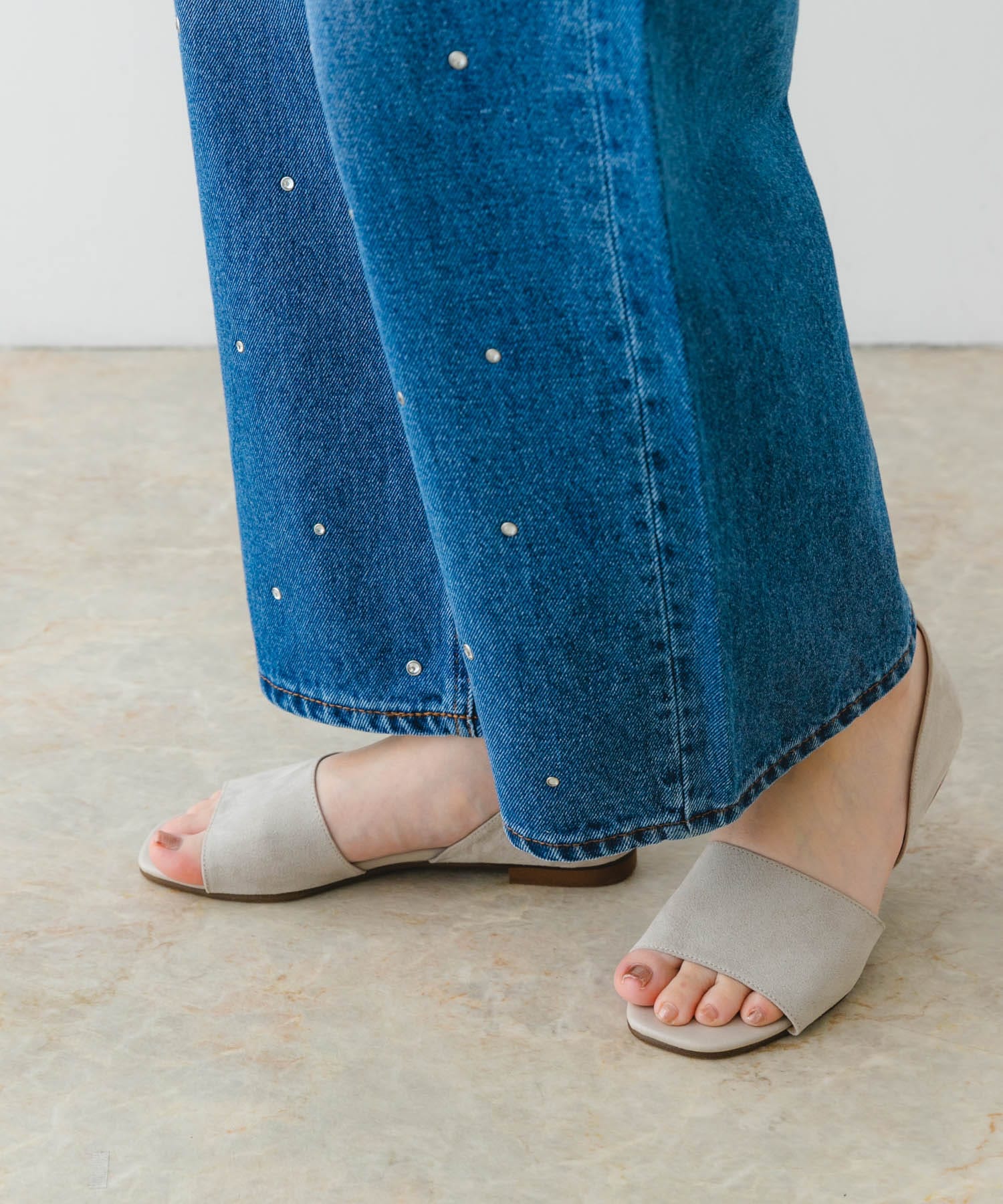 『MADE IN JAPAN』セパレートフラットサンダル BEIGE 36