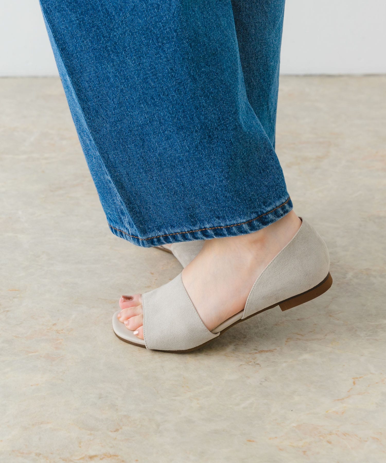 『MADE IN JAPAN』セパレートフラットサンダル BEIGE 36