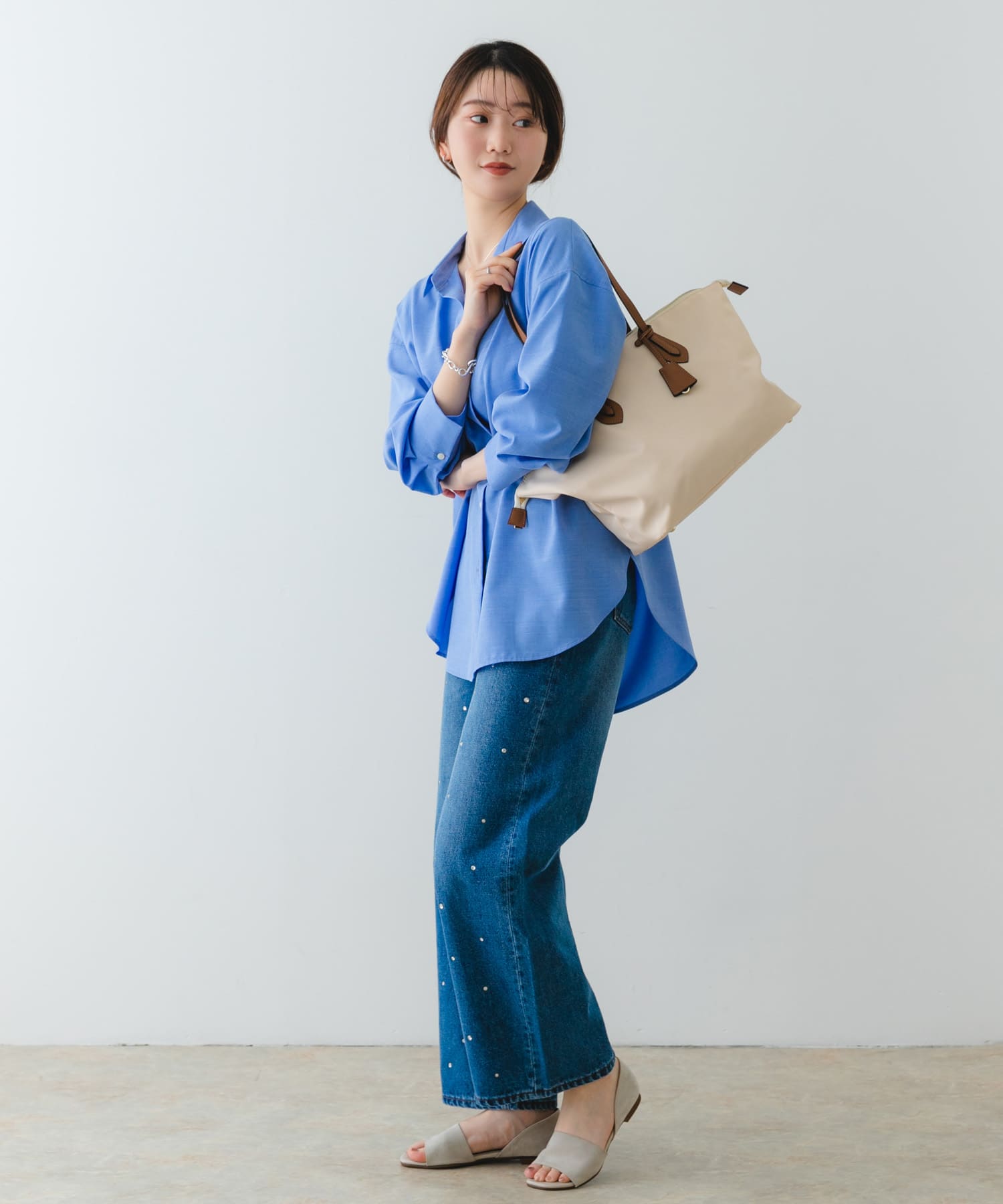 『MADE IN JAPAN』セパレートフラットサンダル BEIGE 36