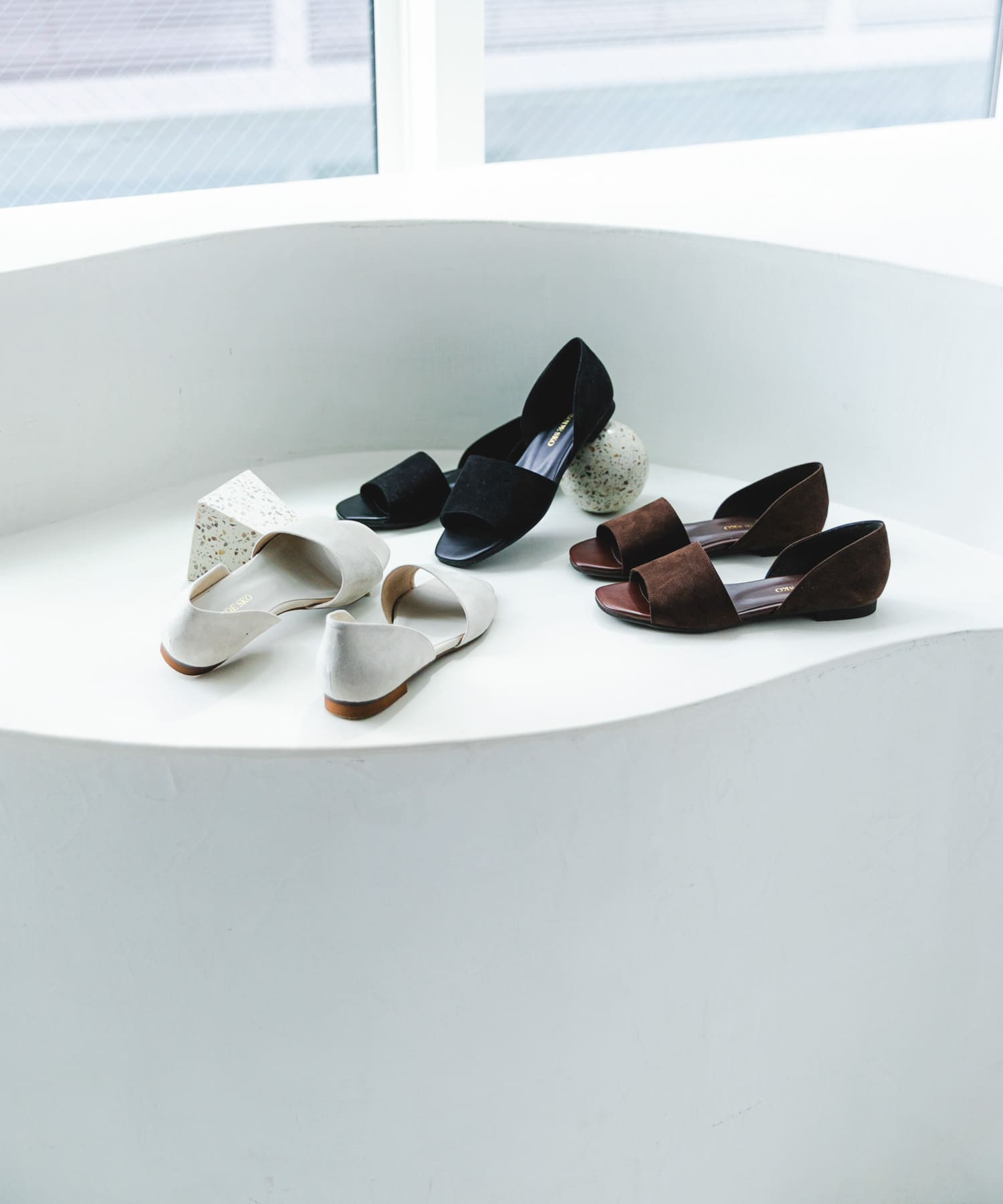 『MADE IN JAPAN』セパレートフラットサンダル BEIGE 38