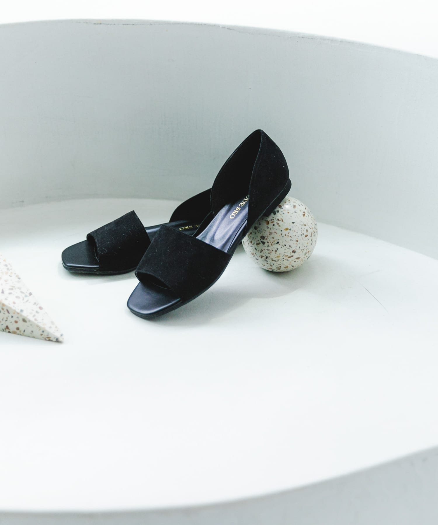 『MADE IN JAPAN』セパレートフラットサンダル BLACK 36