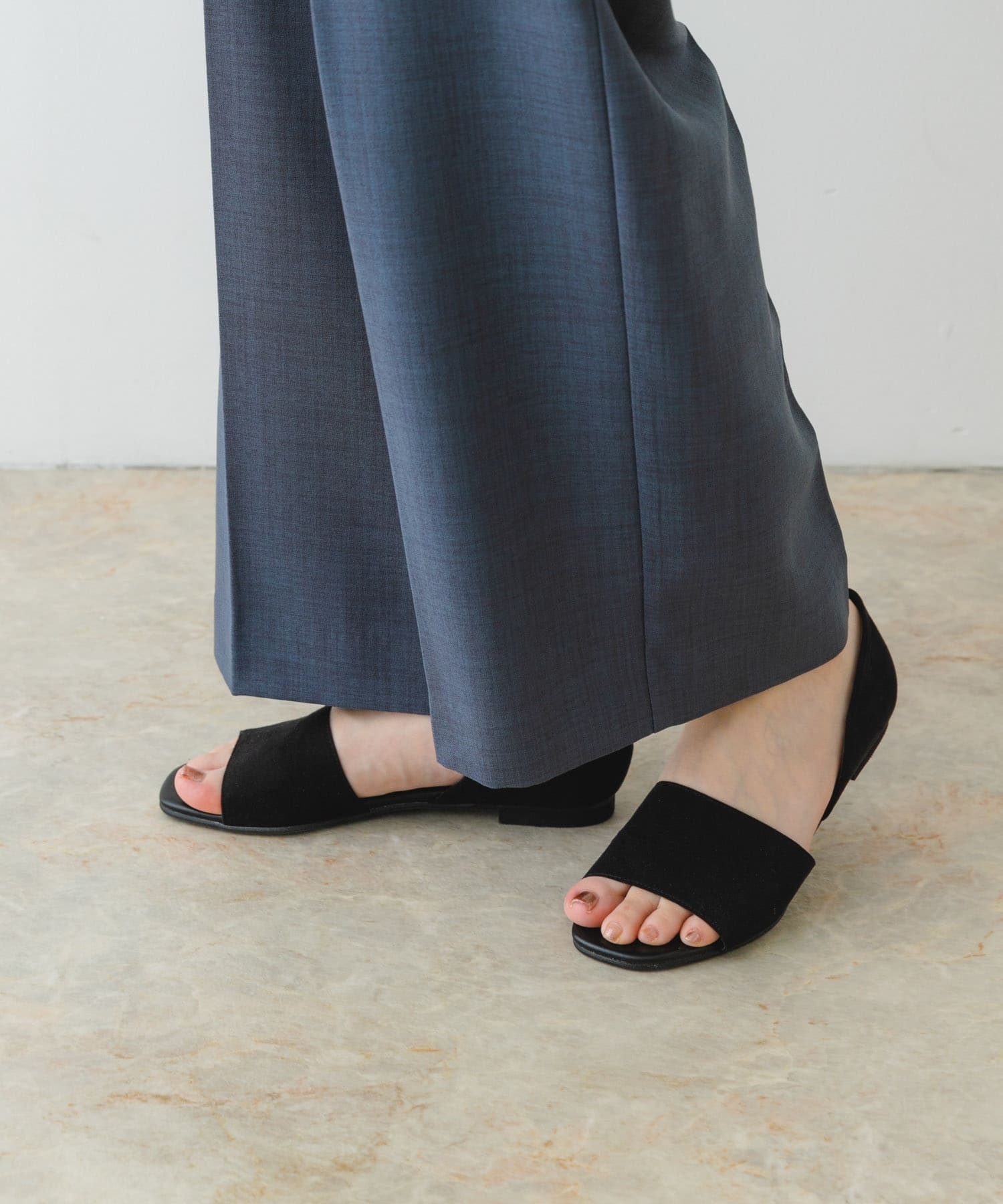 『MADE IN JAPAN』セパレートフラットサンダル BLACK 36