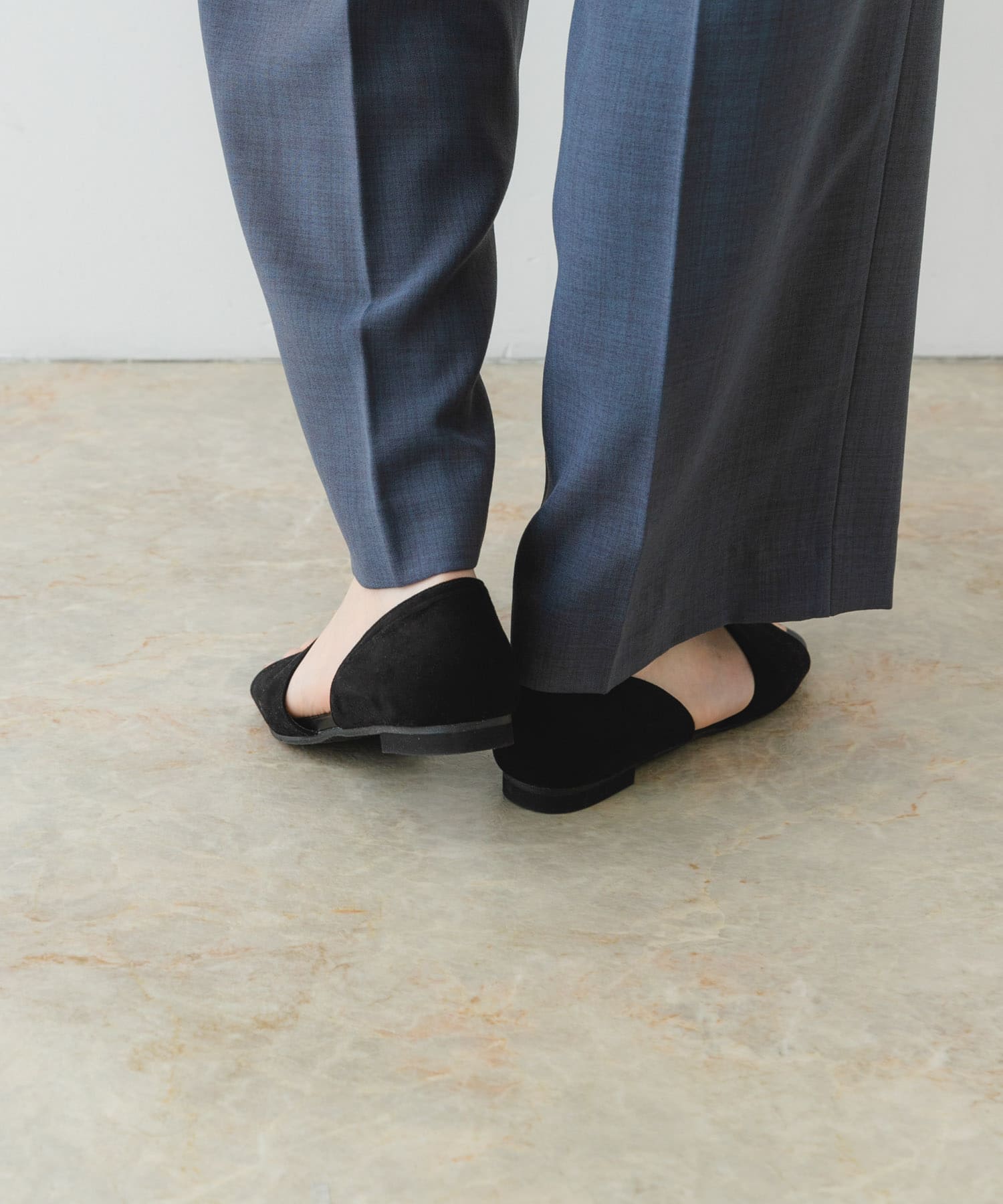 『MADE IN JAPAN』セパレートフラットサンダル BLACK 36