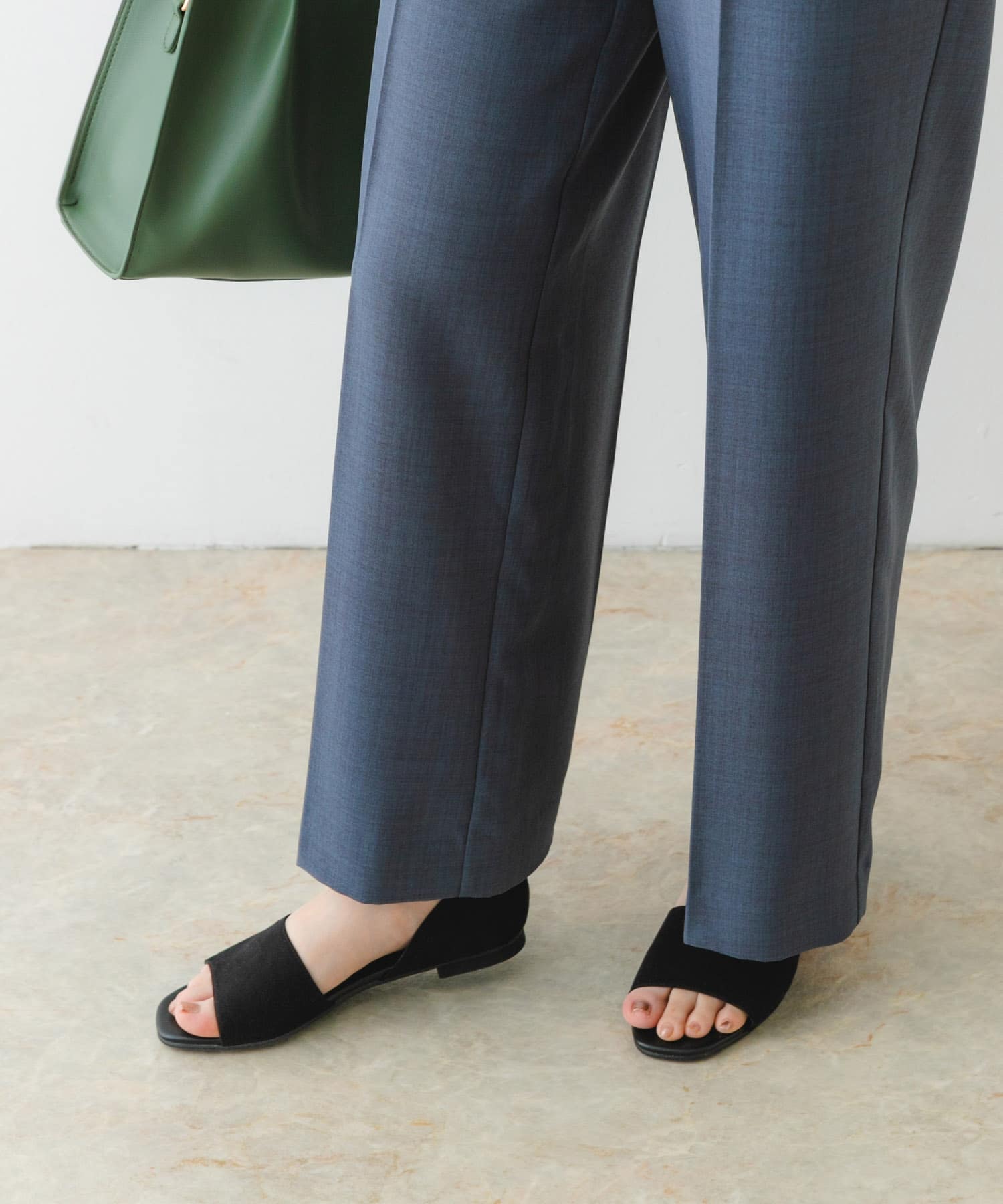 『MADE IN JAPAN』セパレートフラットサンダル BLACK 37