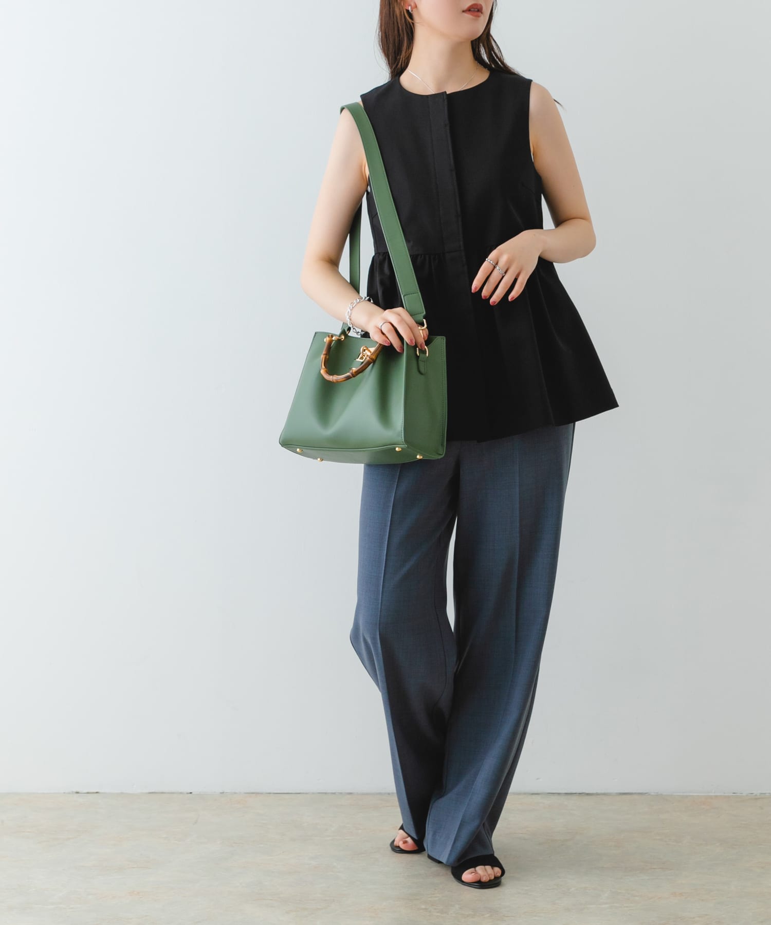 『MADE IN JAPAN』セパレートフラットサンダル BLACK 37