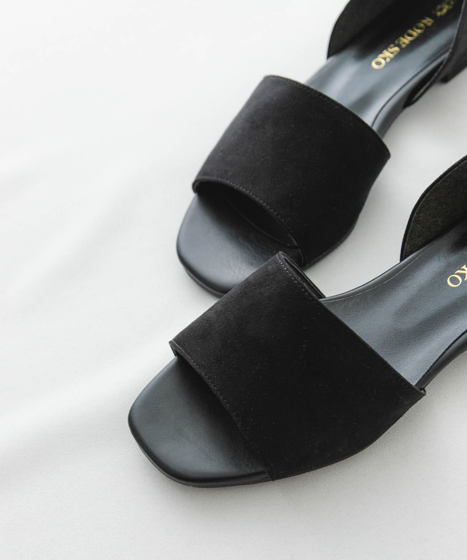 『MADE IN JAPAN』セパレートフラットサンダル BLACK 38
