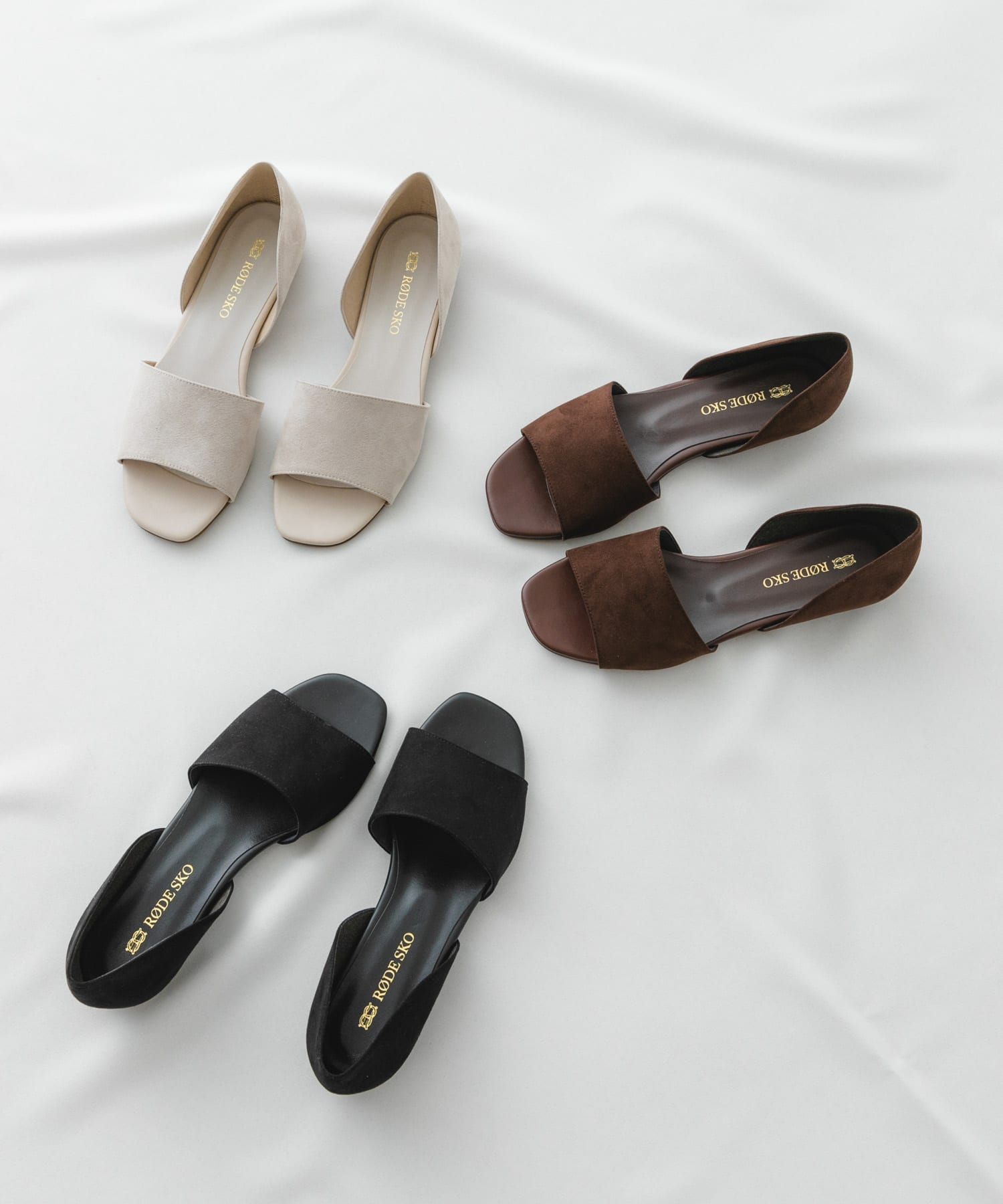 『MADE IN JAPAN』セパレートフラットサンダル BLACK 38