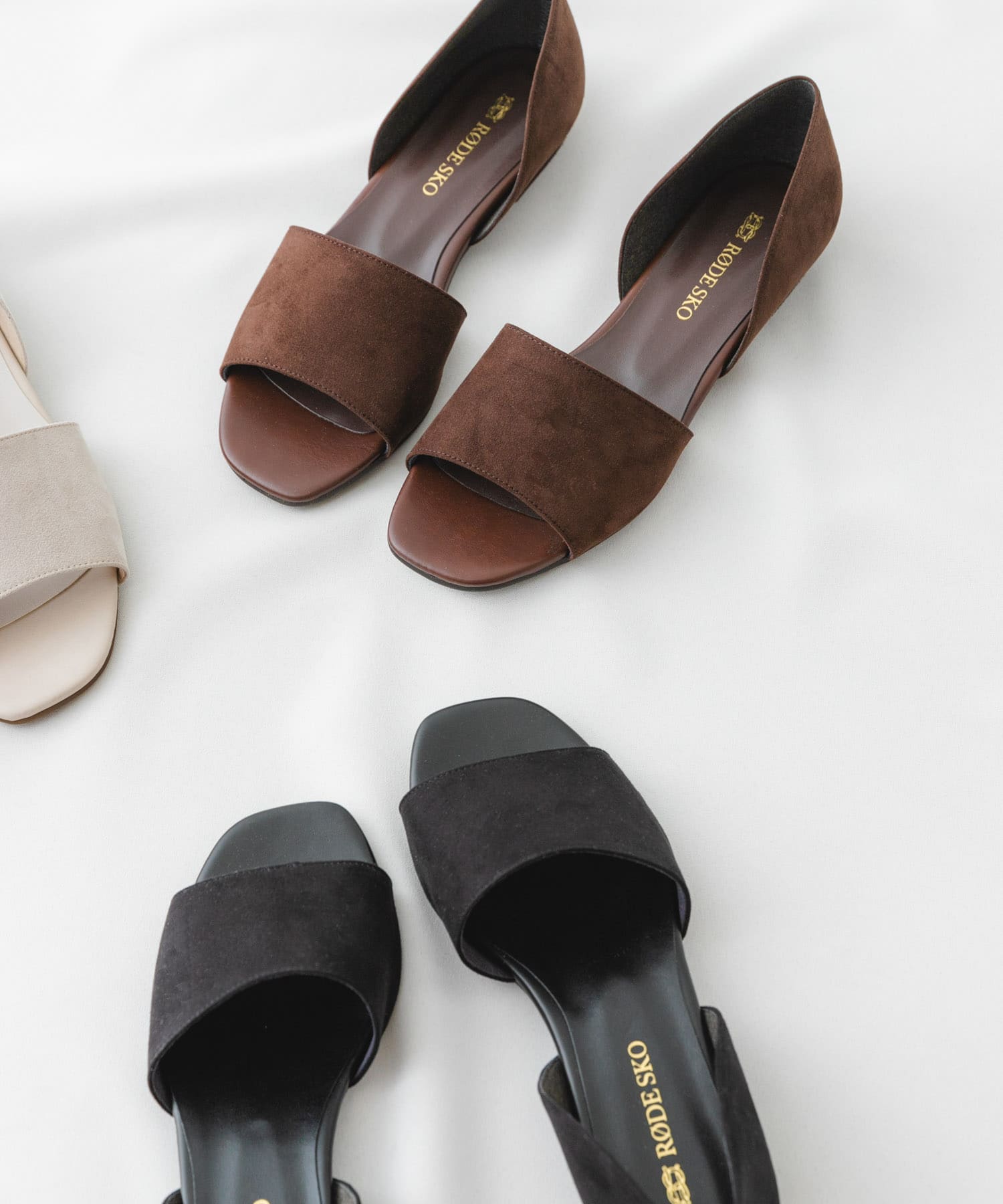 『MADE IN JAPAN』セパレートフラットサンダル BLACK 38