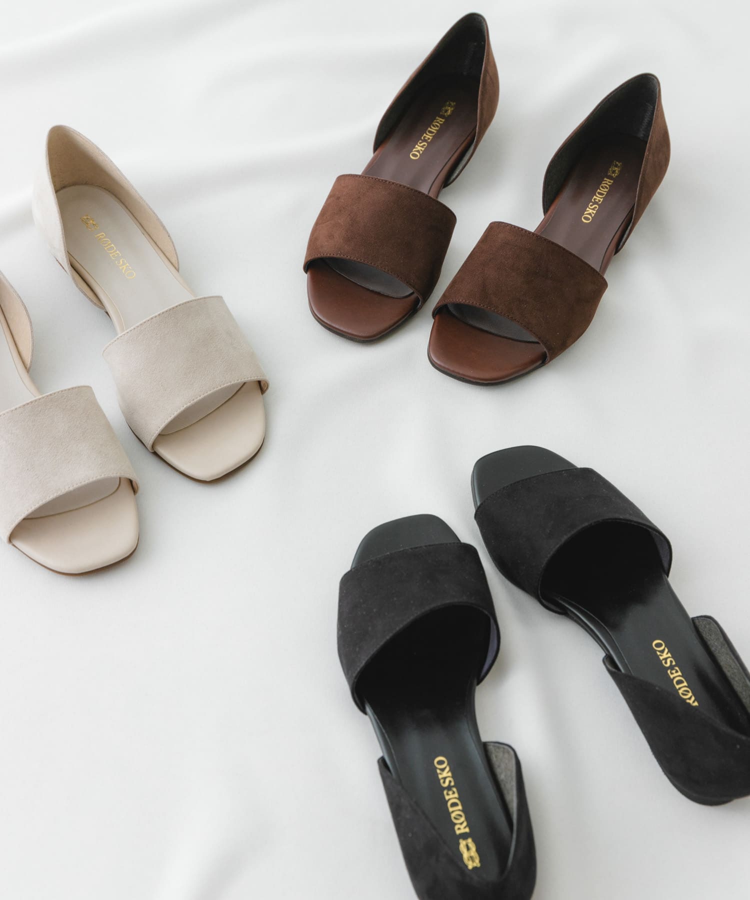 『MADE IN JAPAN』セパレートフラットサンダル BLACK 38