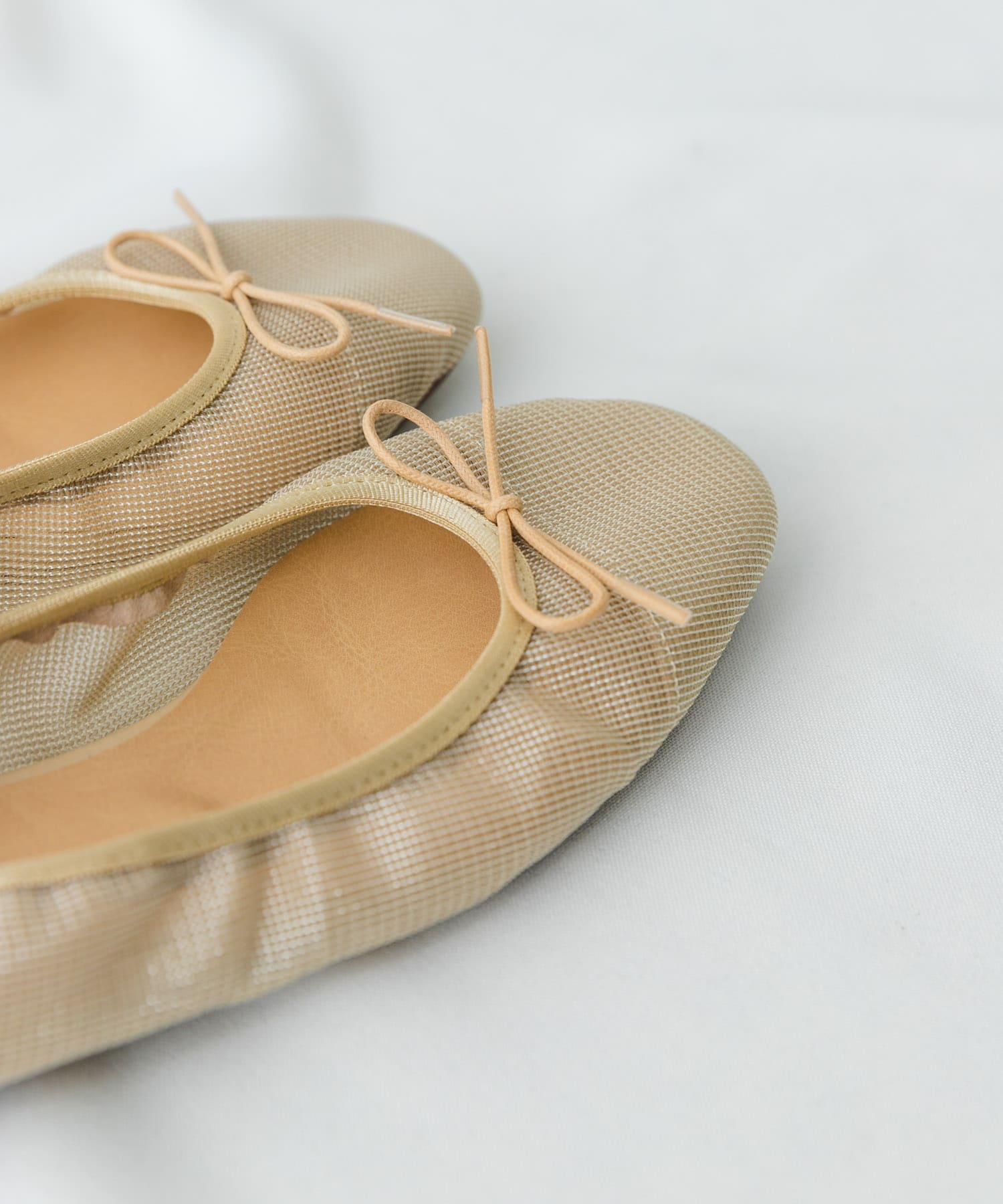 『MADE IN JAPAN』シアーバレエシューズ BEIGE 36