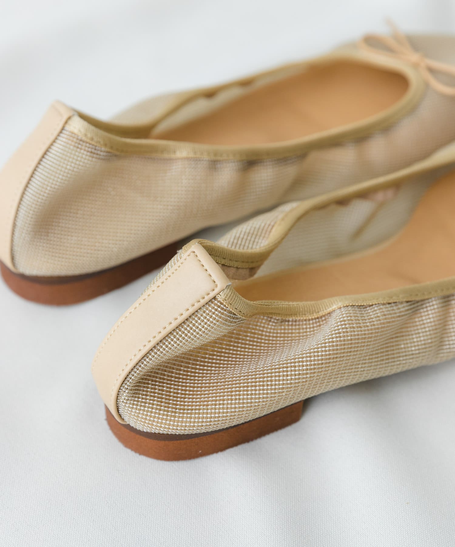 『MADE IN JAPAN』シアーバレエシューズ BEIGE 36