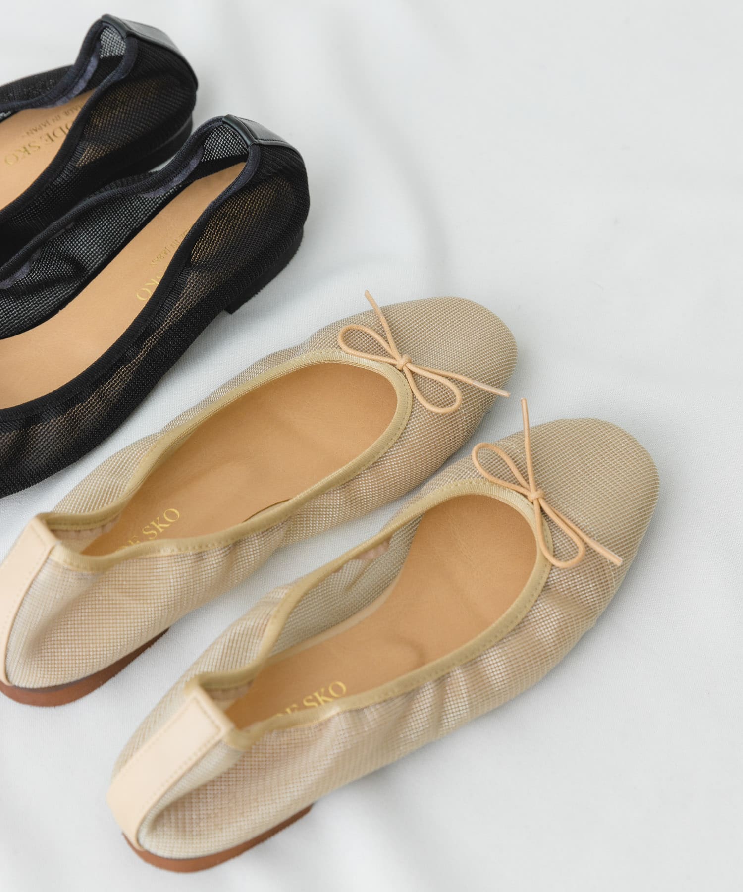 『MADE IN JAPAN』シアーバレエシューズ BEIGE 37