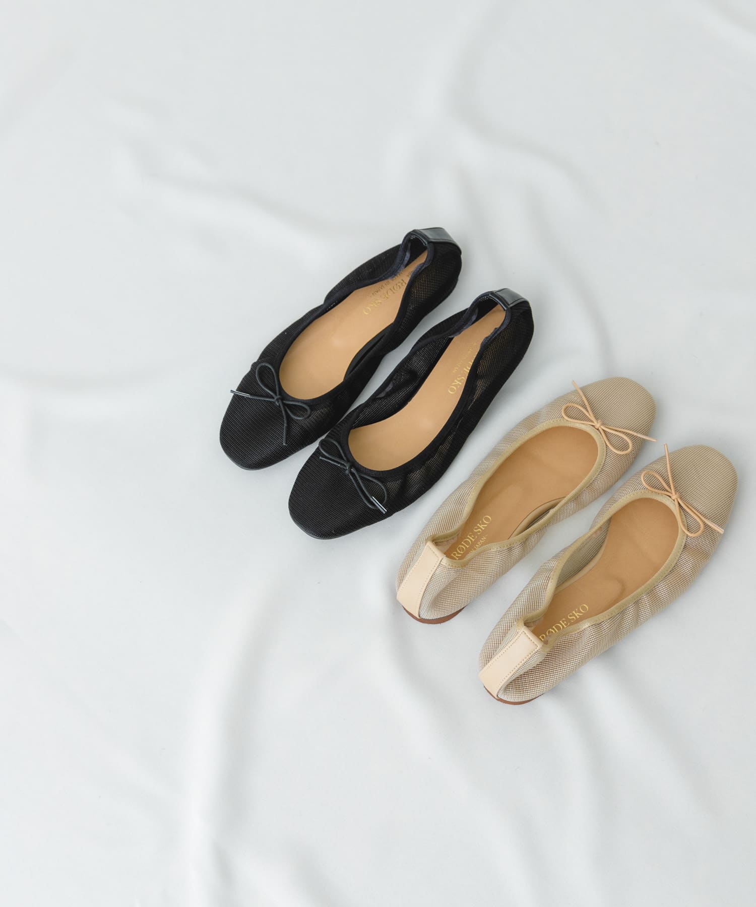 『MADE IN JAPAN』シアーバレエシューズ BEIGE 38