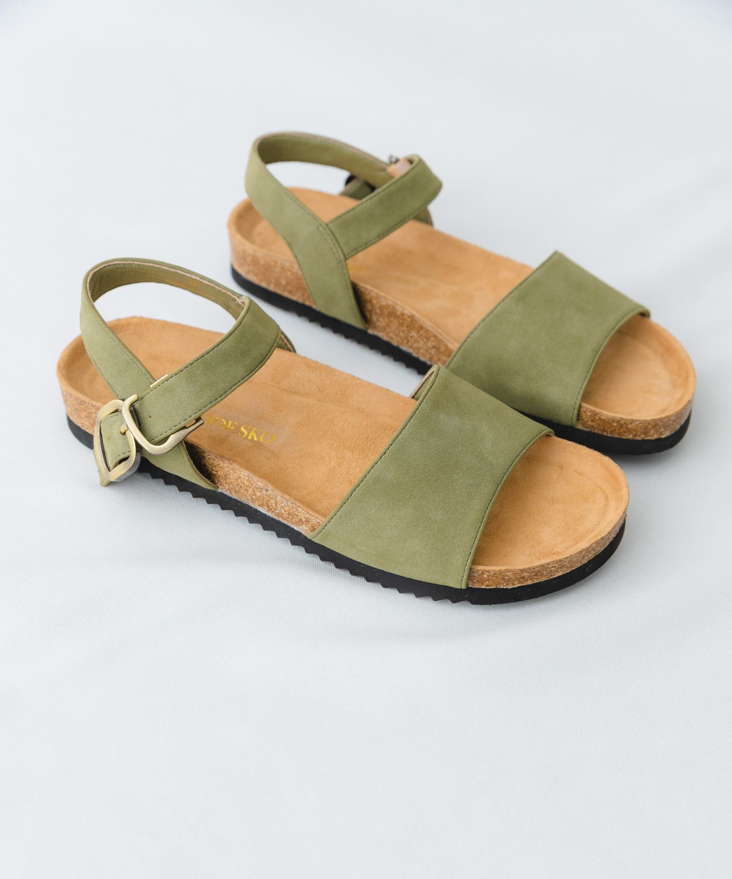 シンプルアンクルサンダル KHAKI 36