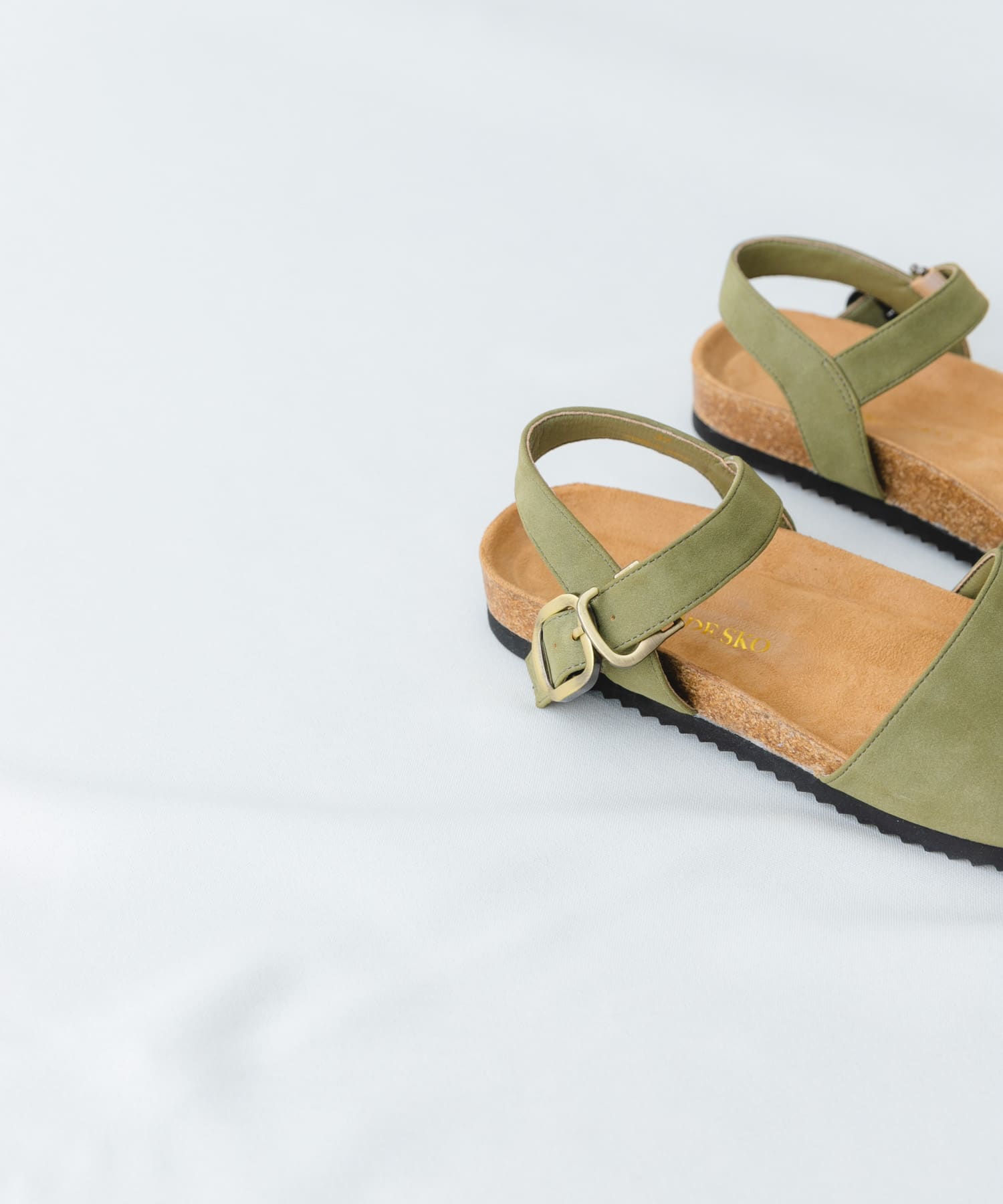 シンプルアンクルサンダル KHAKI 36