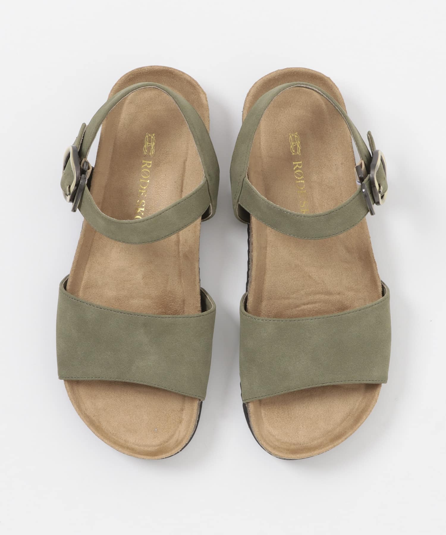 シンプルアンクルサンダル KHAKI 36