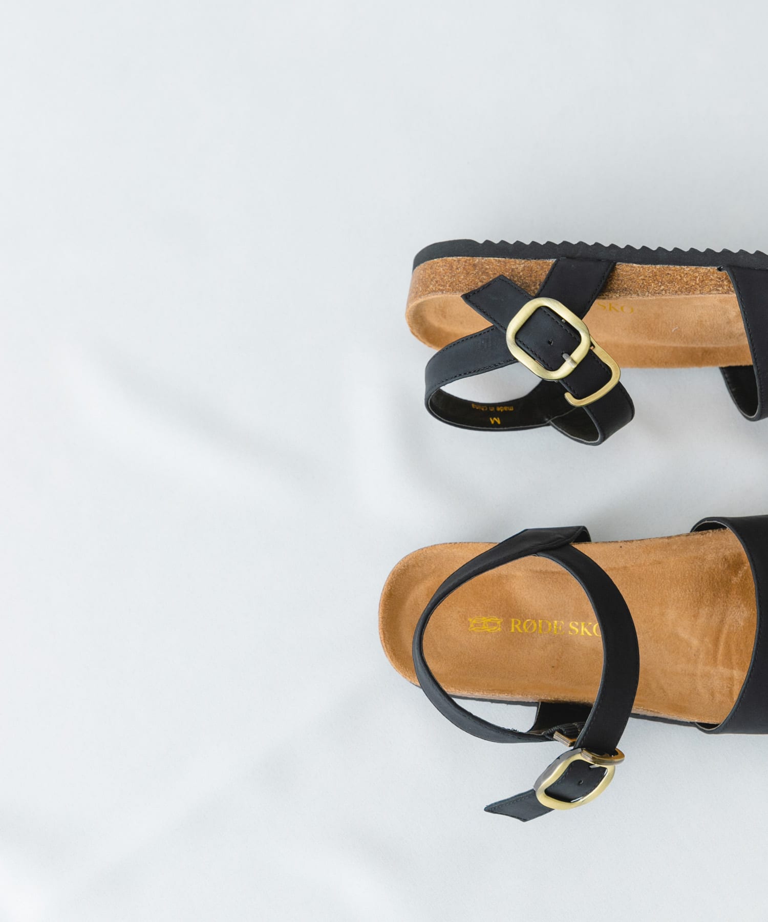 シンプルアンクルサンダル BLACK 37