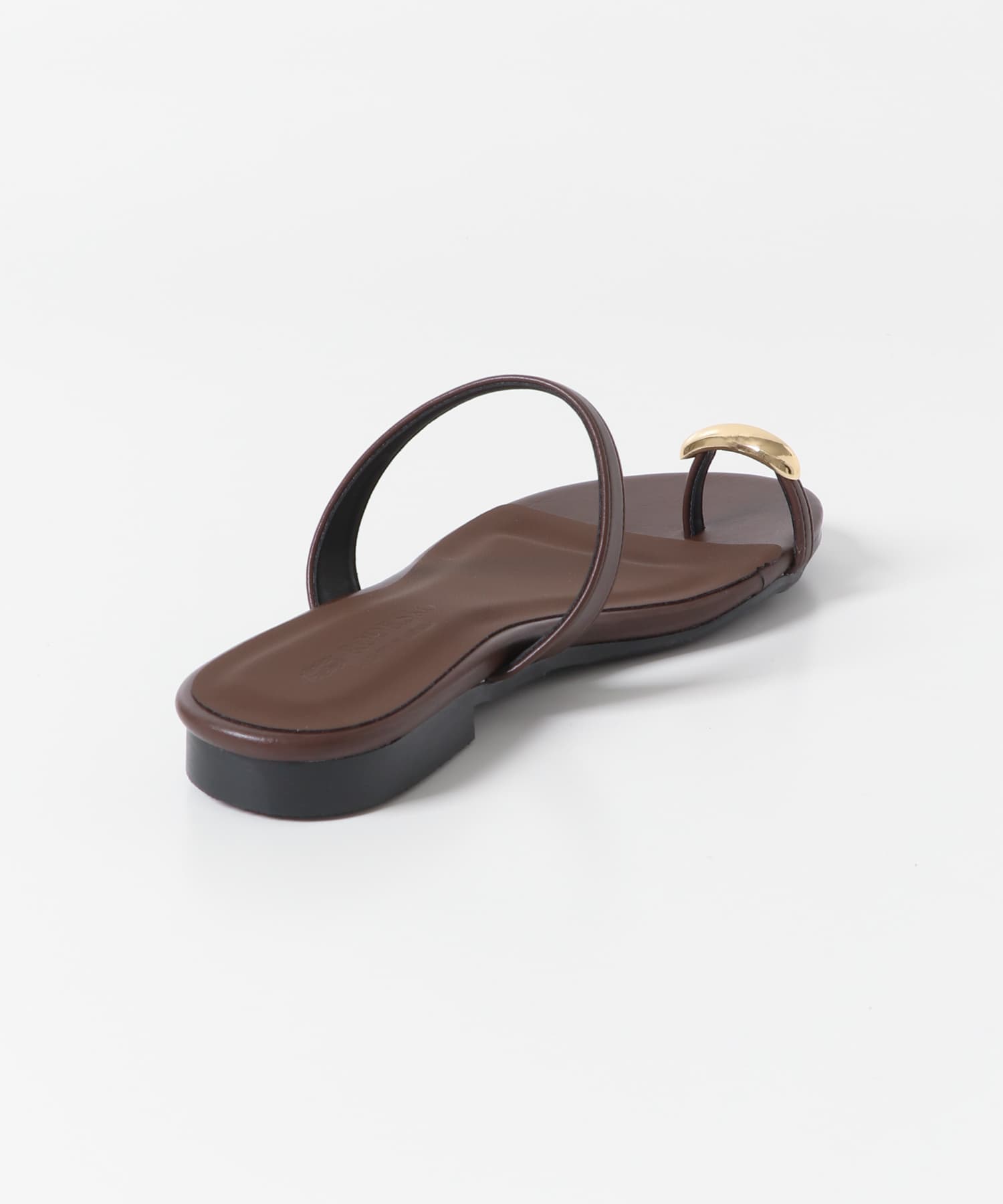 『MADE IN JAPAN』メタルフラットサンダル BROWN 36