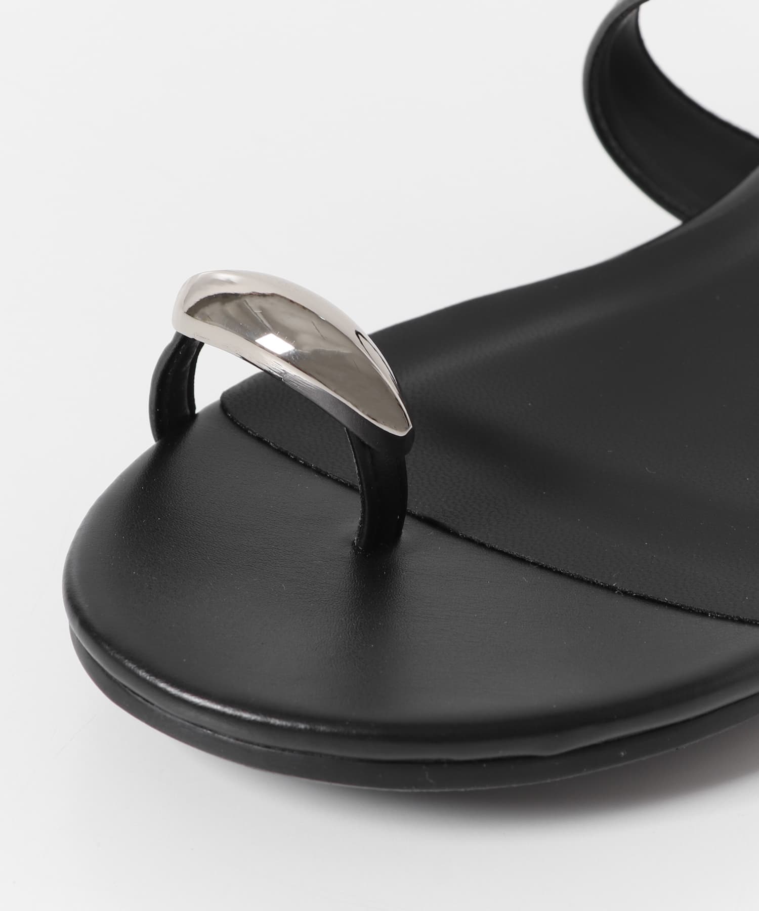 『MADE IN JAPAN』メタルフラットサンダル BLACK 36