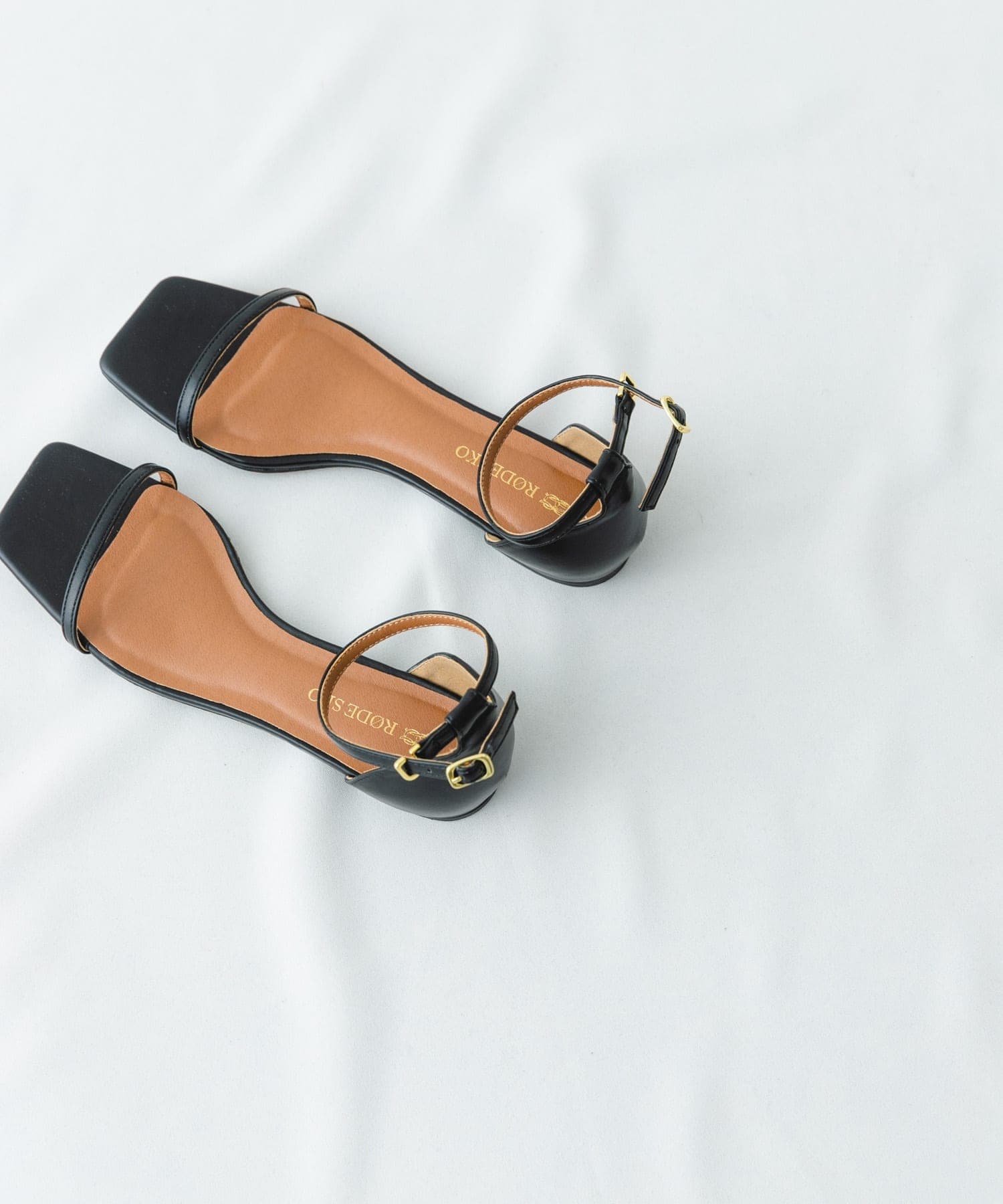 アンクルストラップサンダル BLACK 37