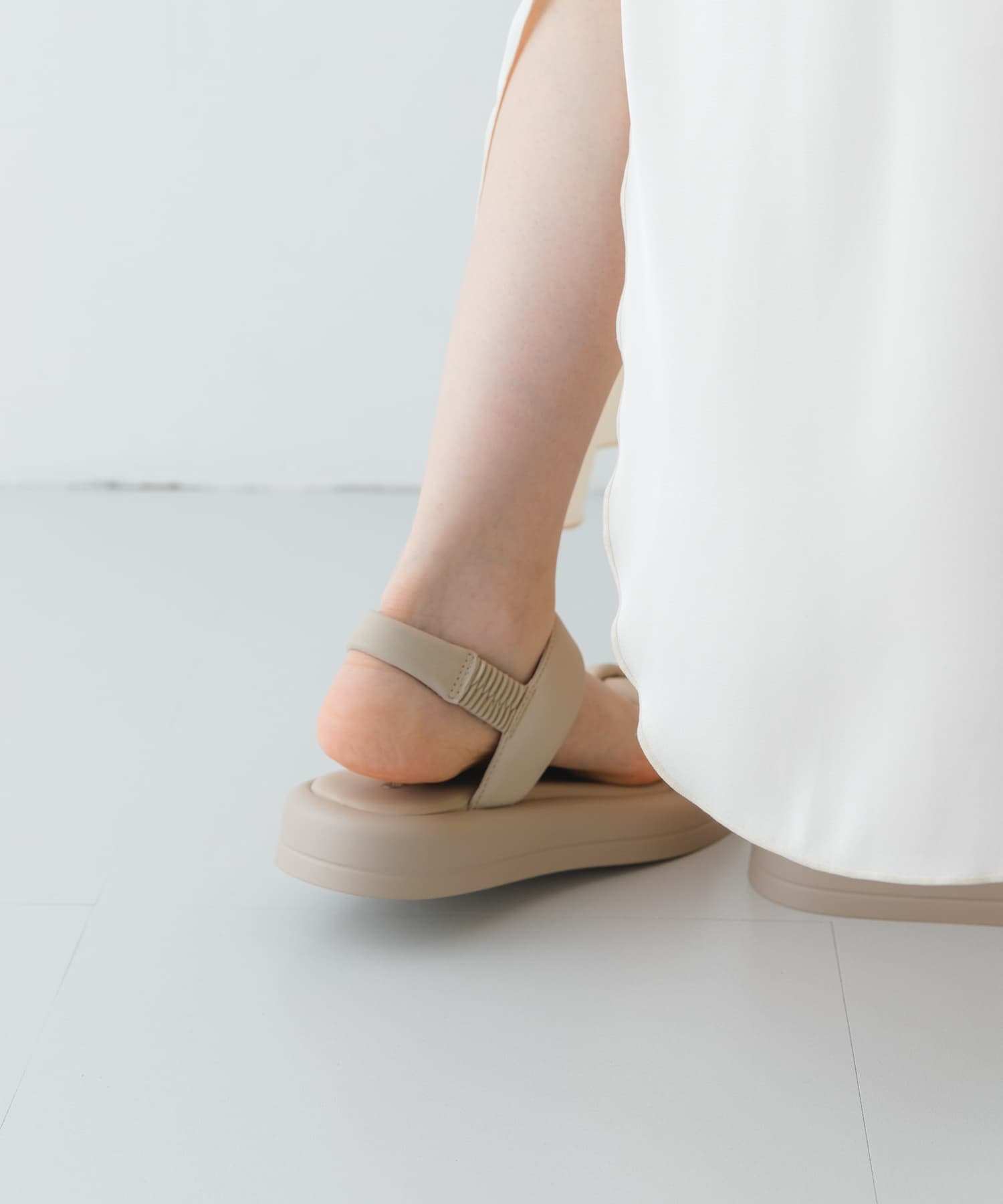 ストラップパフサンダル LIGHT GRAY 36