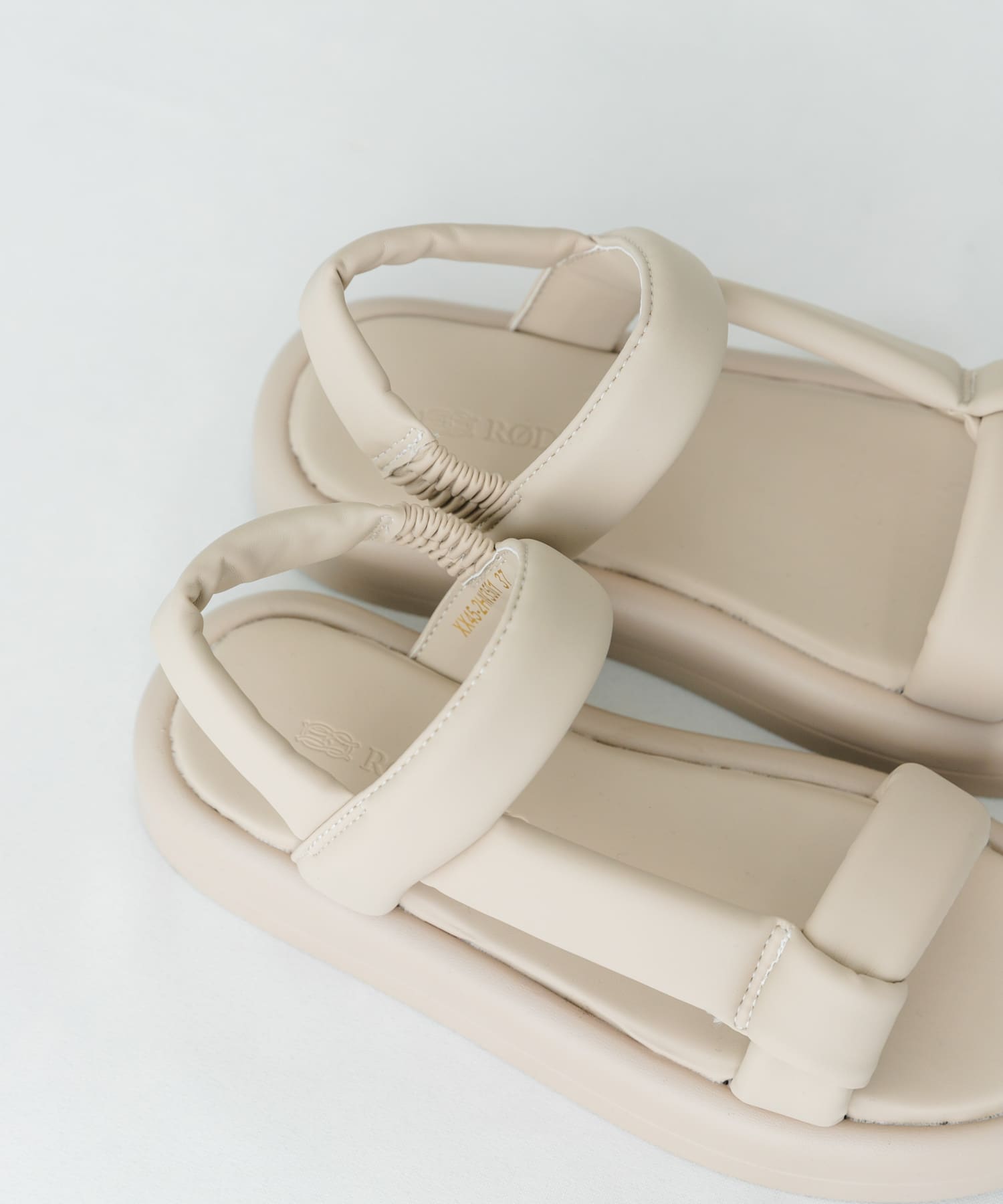 ストラップパフサンダル LIGHT GRAY 38