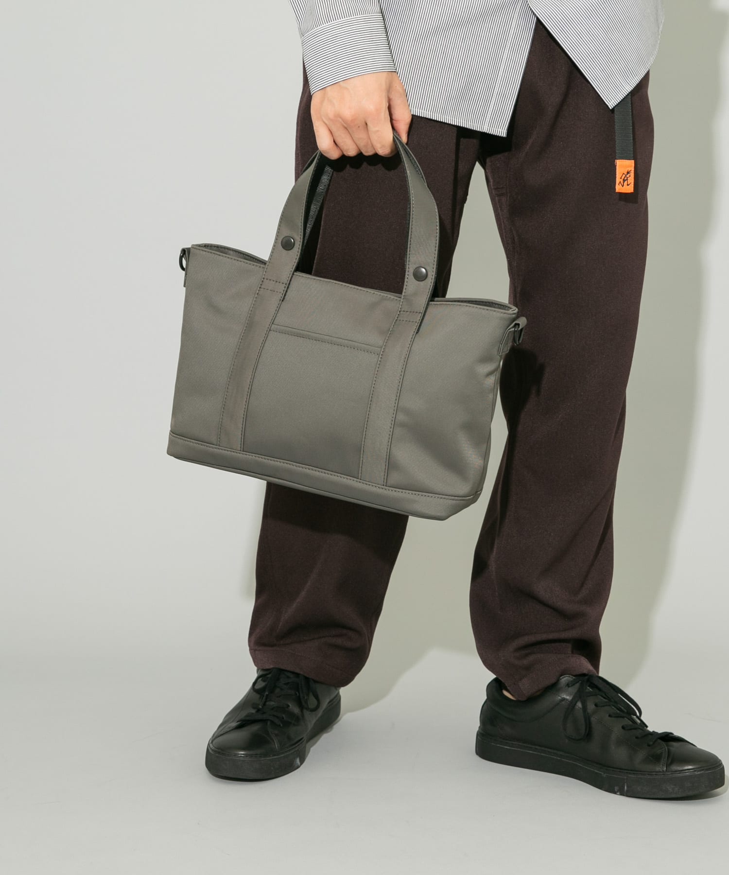 撥水2WAYミドルトートバッグ GRAY one