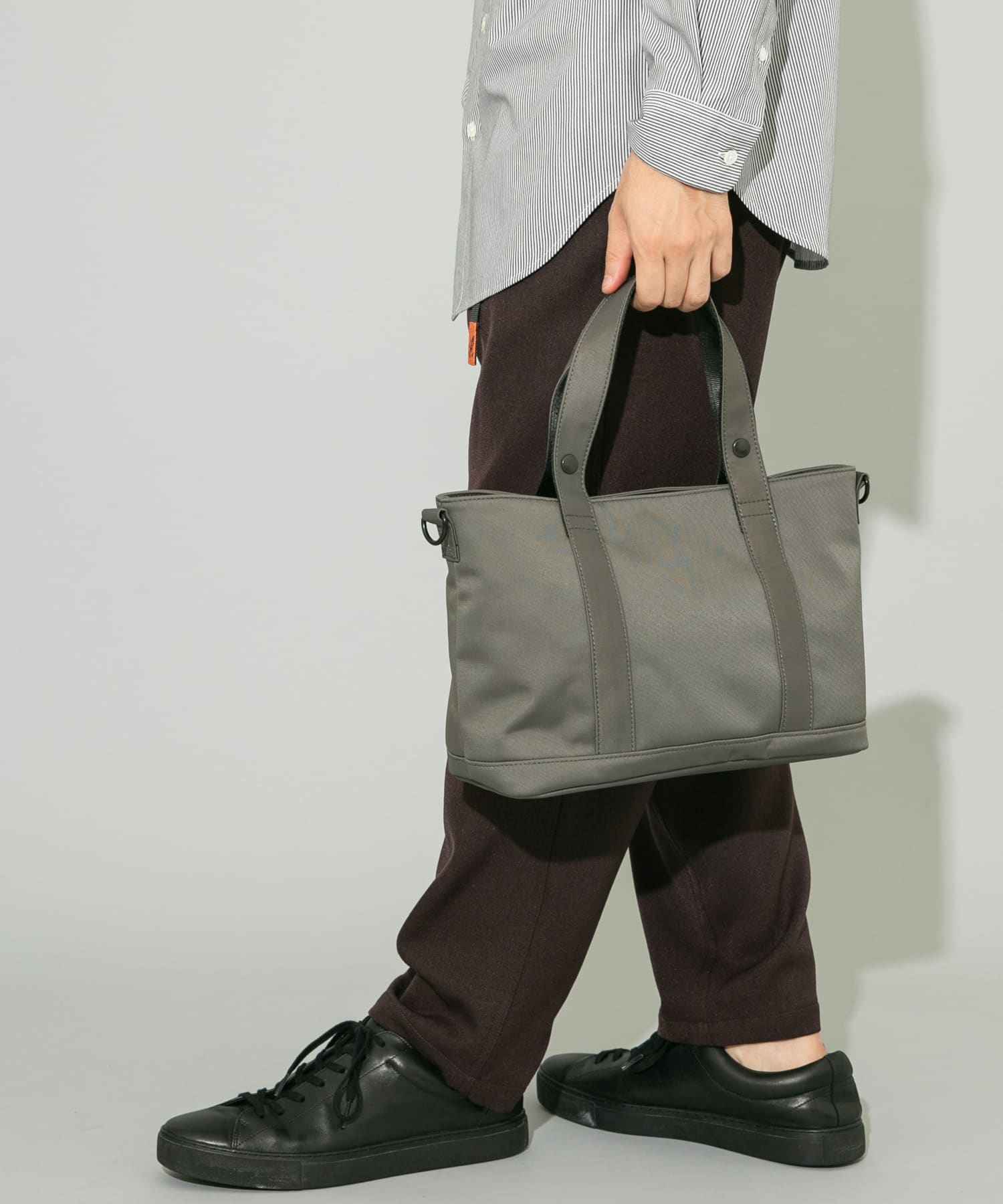 撥水2WAYミドルトートバッグ GRAY one
