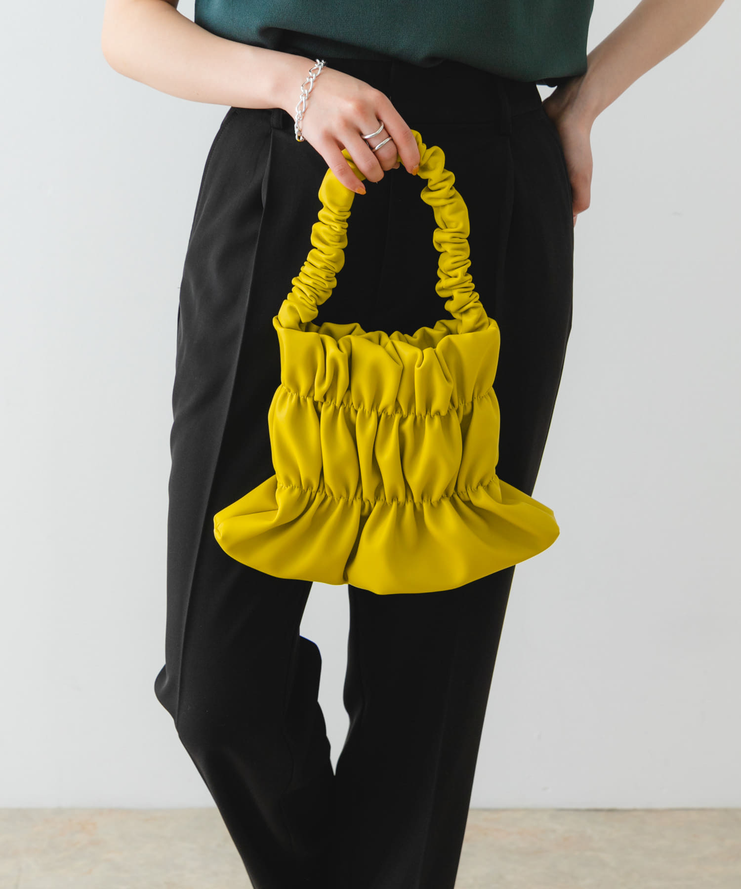 ダブルギャザーバッグ LEMON one