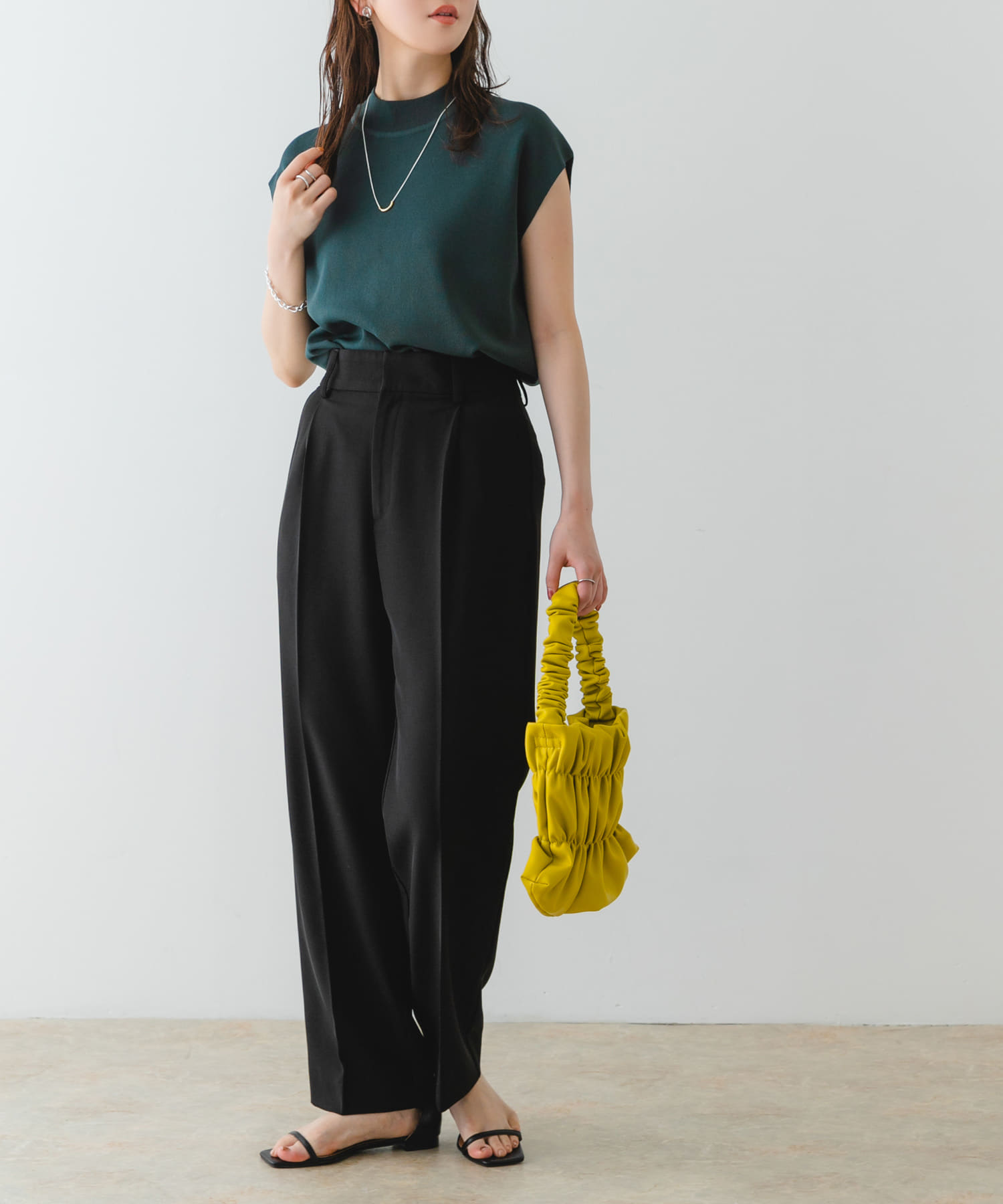 ダブルギャザーバッグ LEMON one