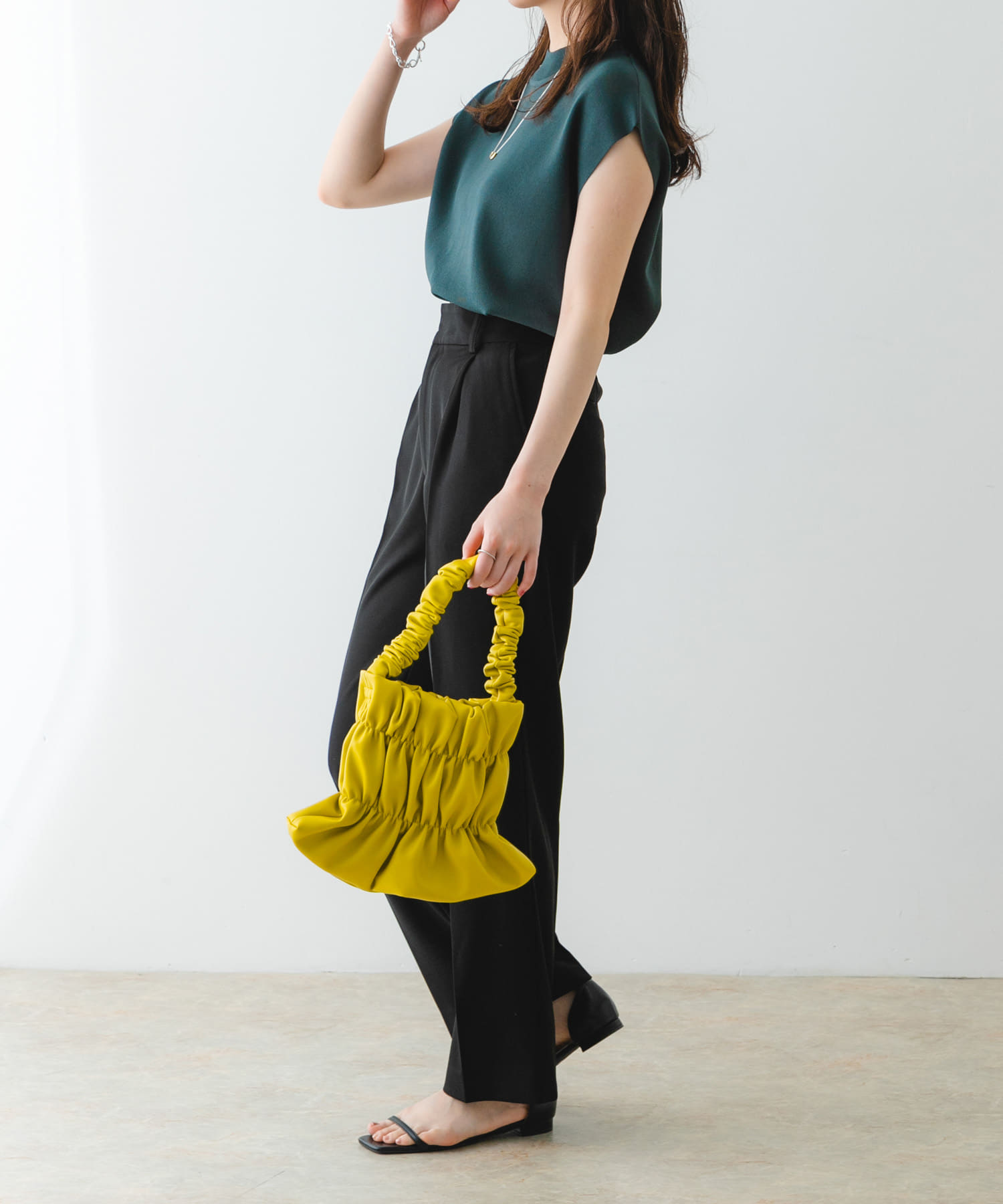 ダブルギャザーバッグ LEMON one