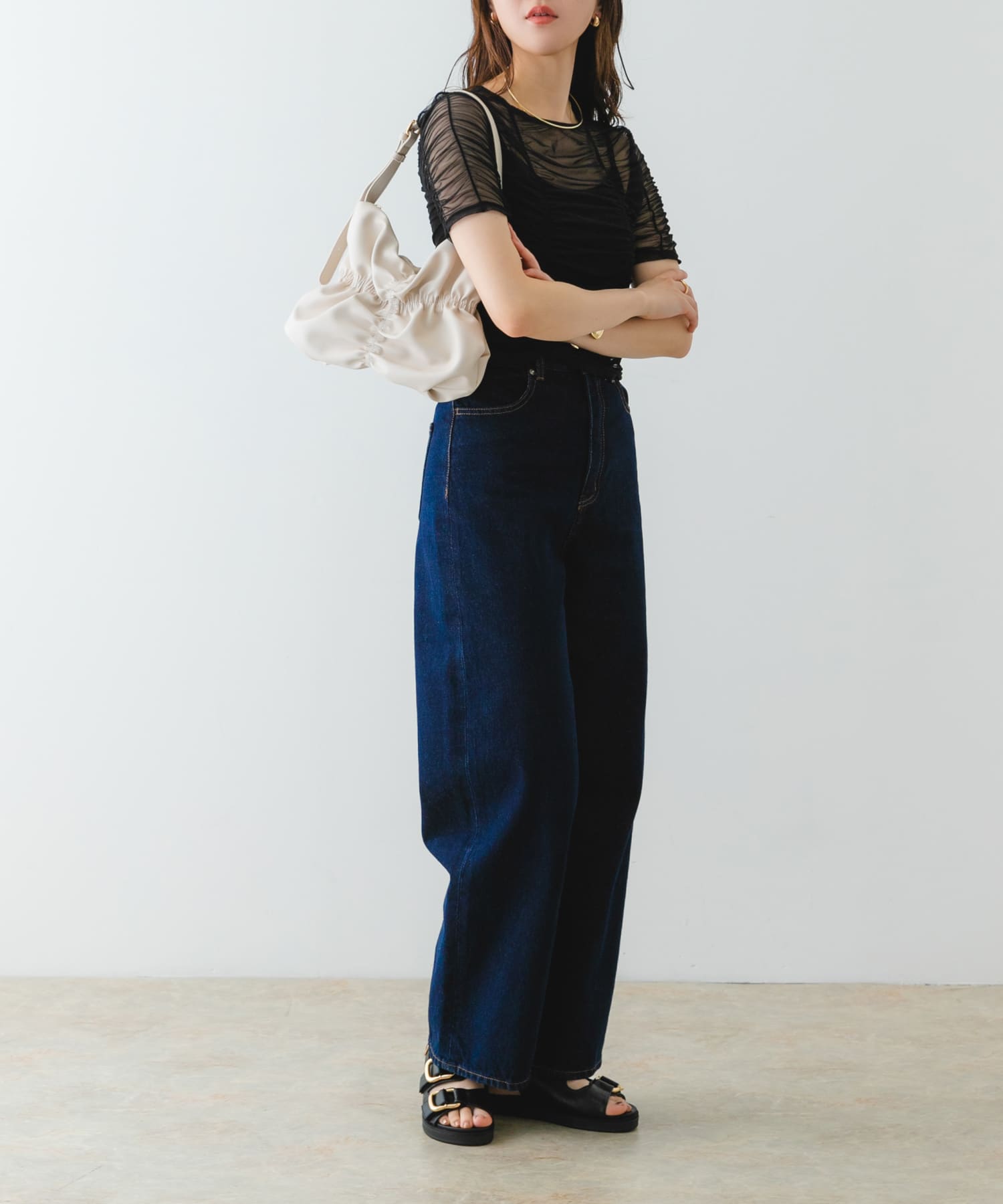 シャーリングワンハンドルバッグ OFF one