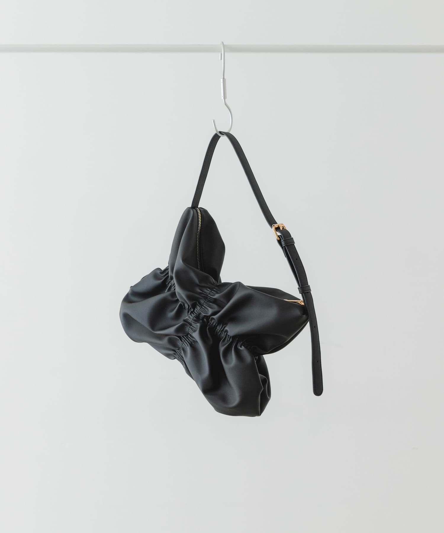 シャーリングワンハンドルバッグ BLACK one