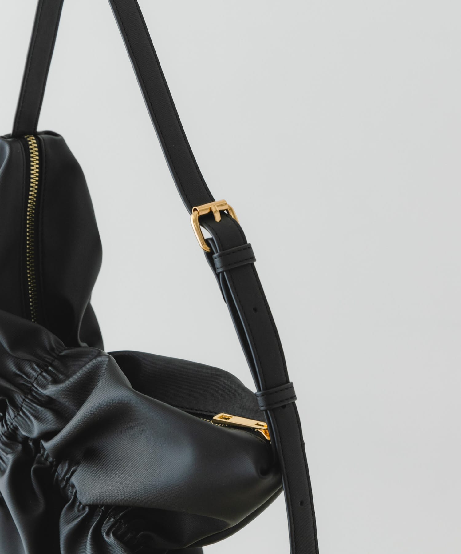 シャーリングワンハンドルバッグ BLACK one